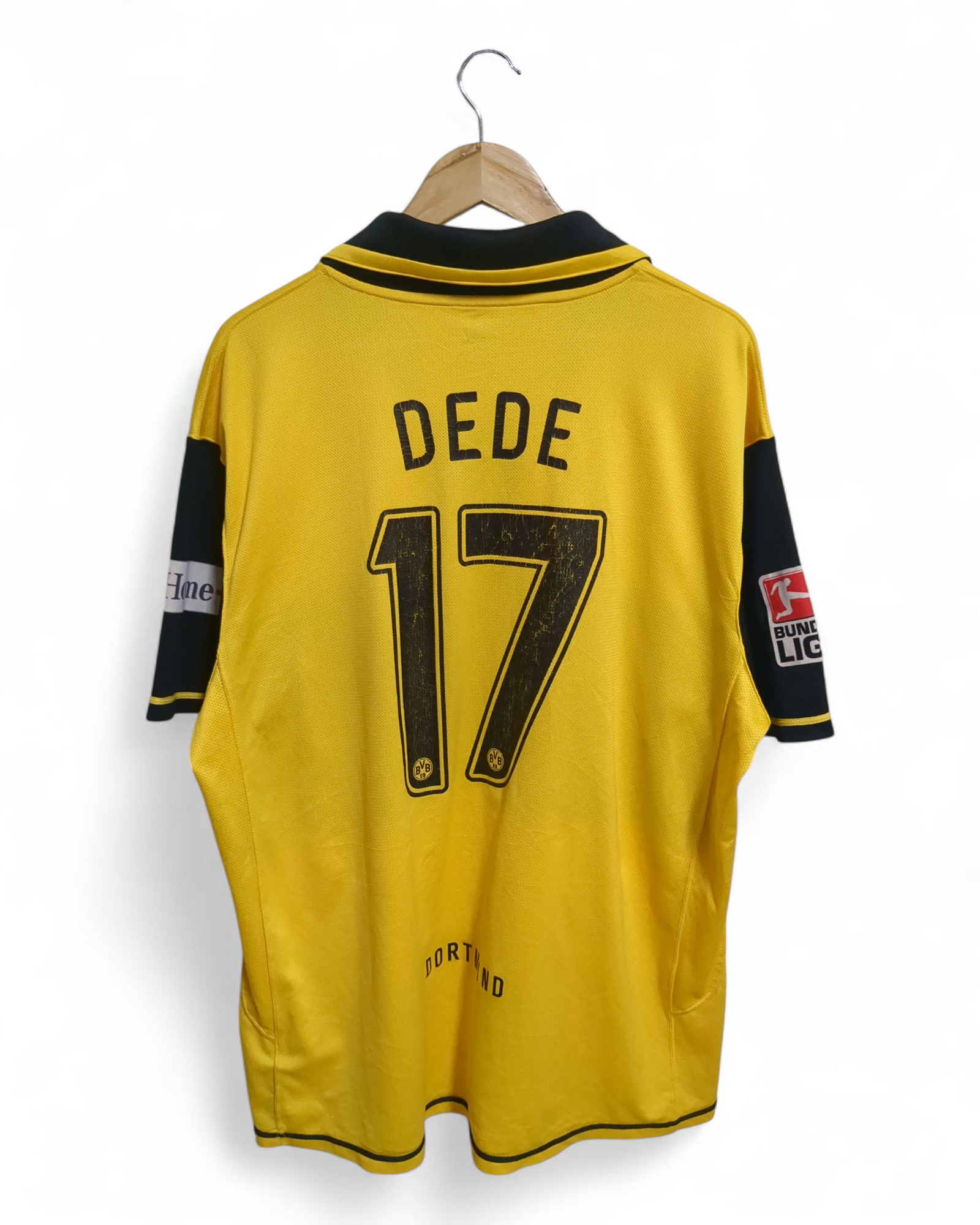 2007-08 Nike Borussia Dortmund Home Shirt #17 Dede - (XL)