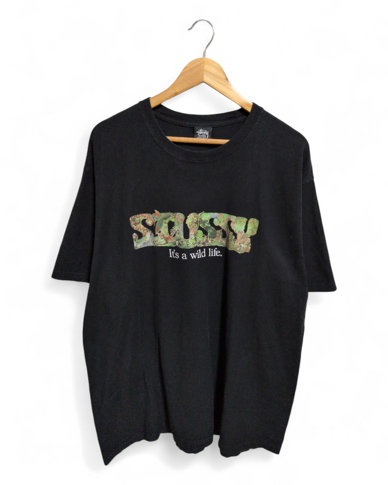 Stussy 'It's A Wild Life' Graphic Tee - (XL)