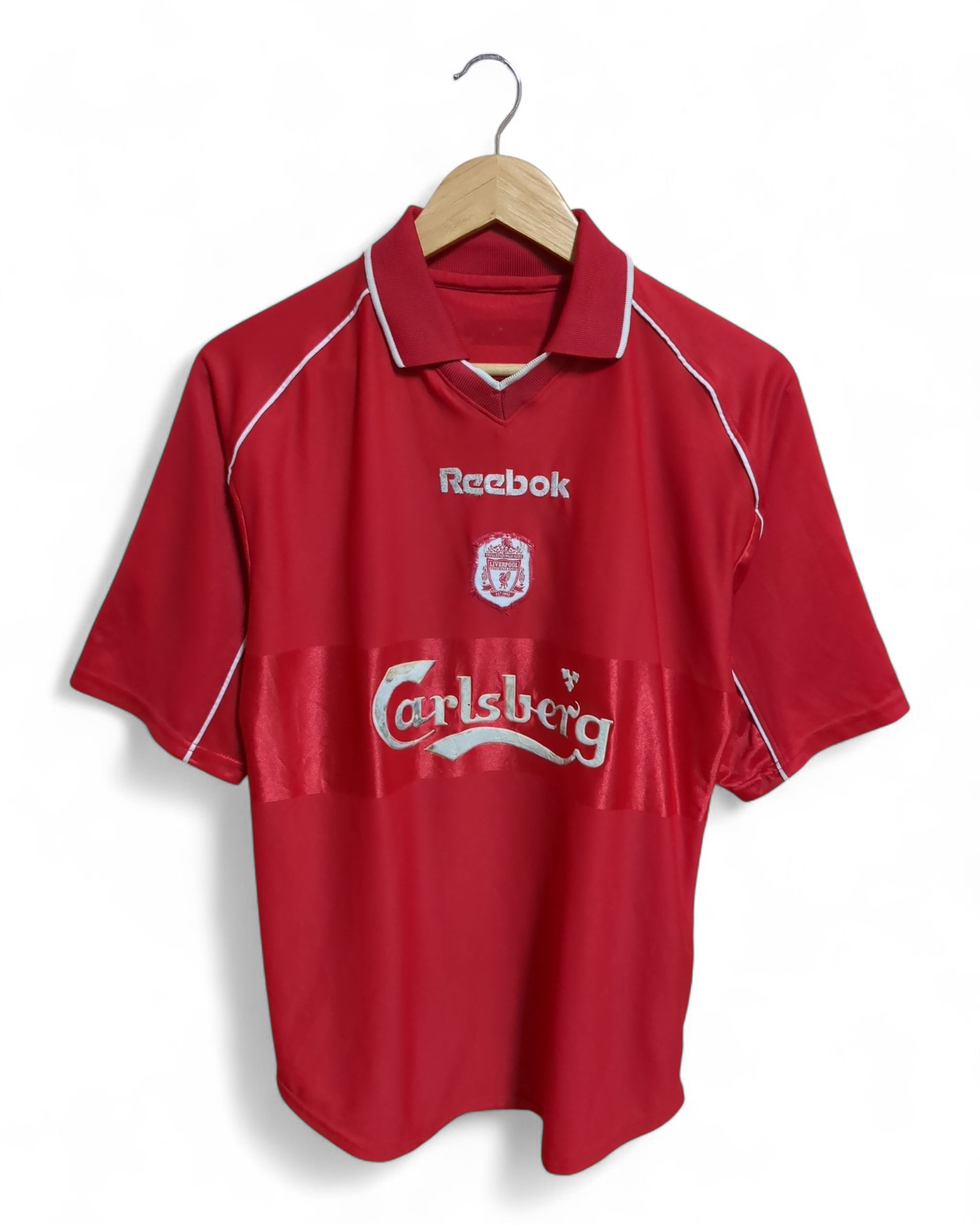 2000-02 Reebok Liverpool Home Shirt - (M)