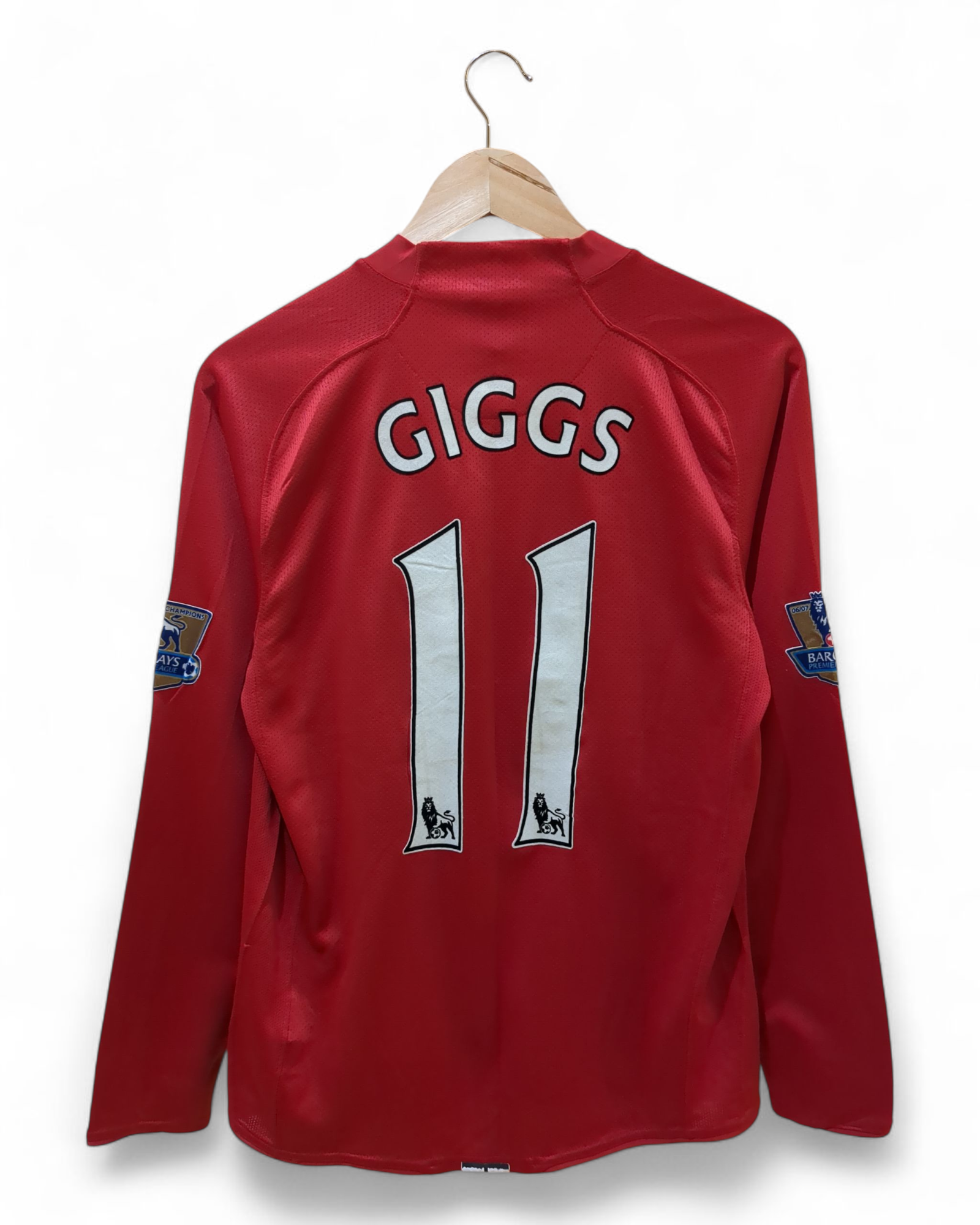 2007-09 Nike Manchester United Champions Home Shirt #11 Giggs - (S)