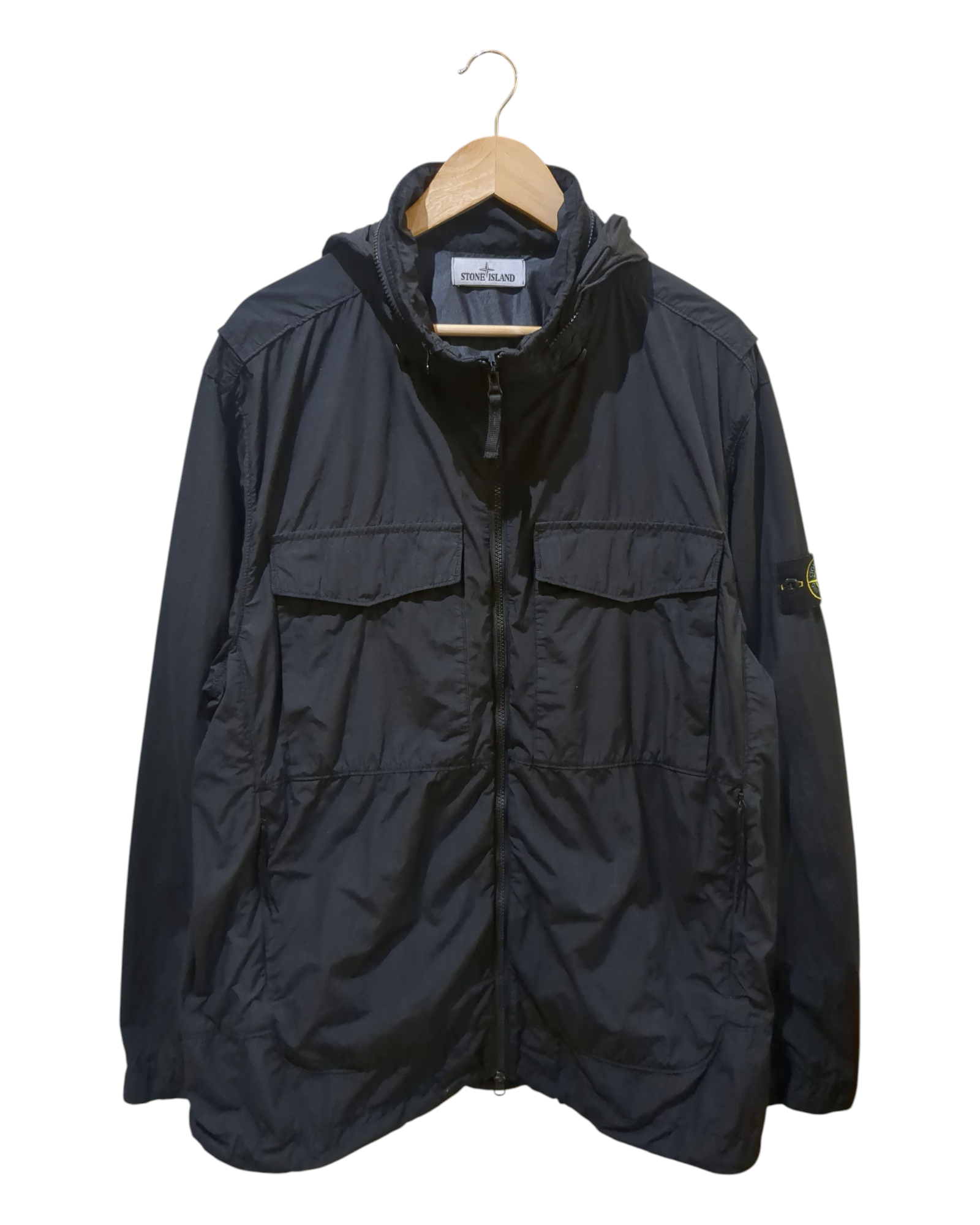 Stone Island Naslan Light Watro Hooded Jacket - (XL)