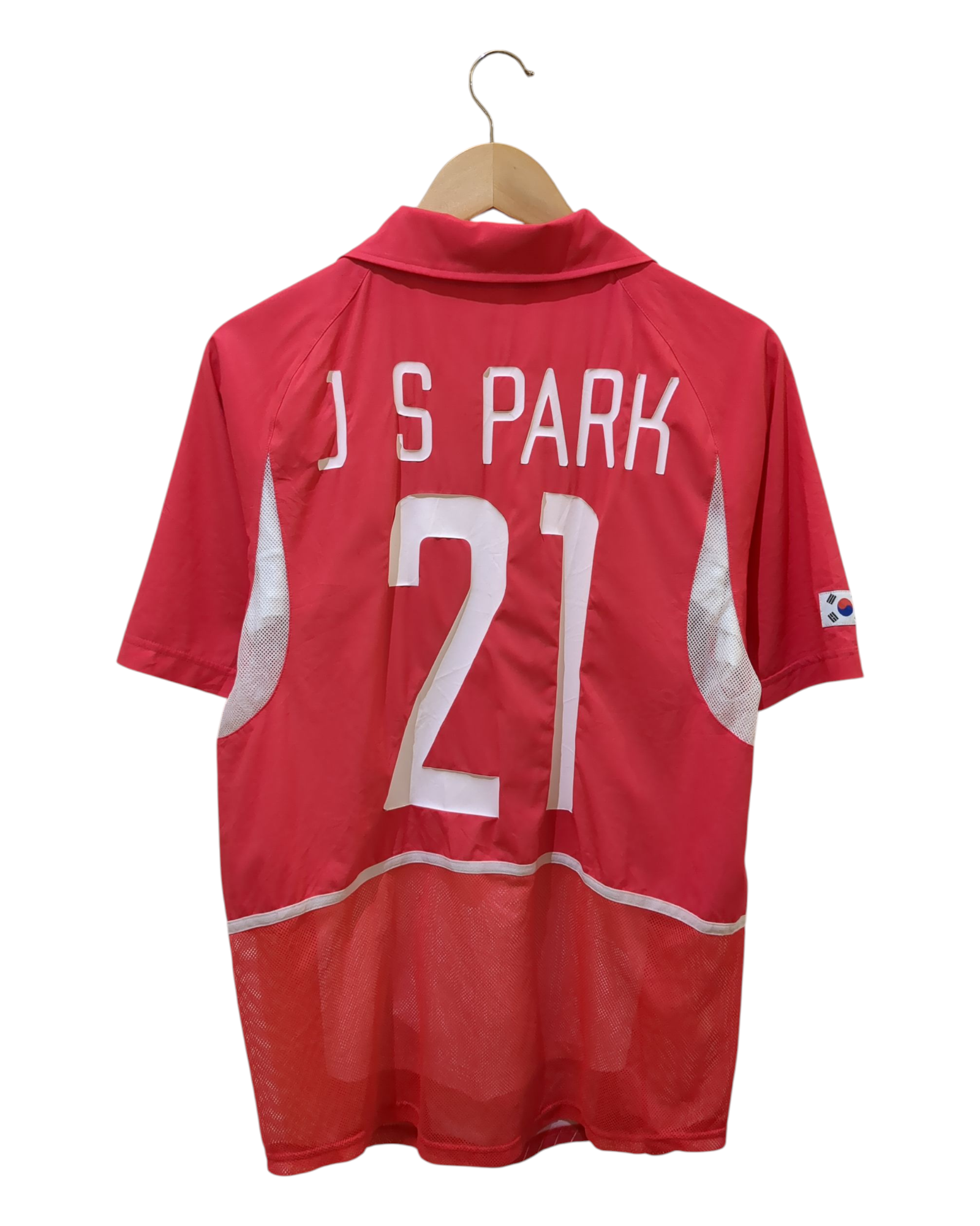 2002-03 Nike South Korea Player Issue Home Shirt #21 J.S Park - (M