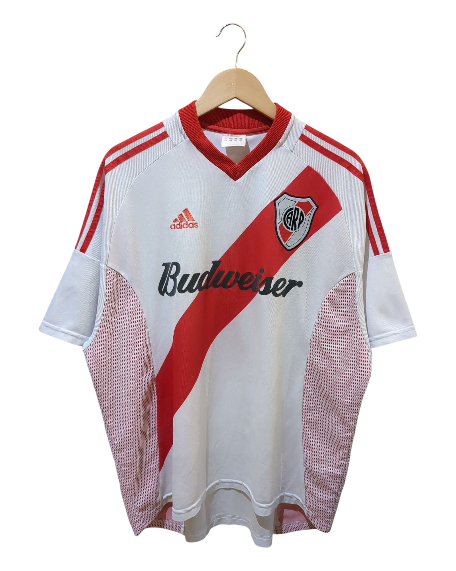 adidas  Plate Budweiser ユニフォーム 2002-03 River Plate Adidas Home Shirt - (XL) – The Cold Hills