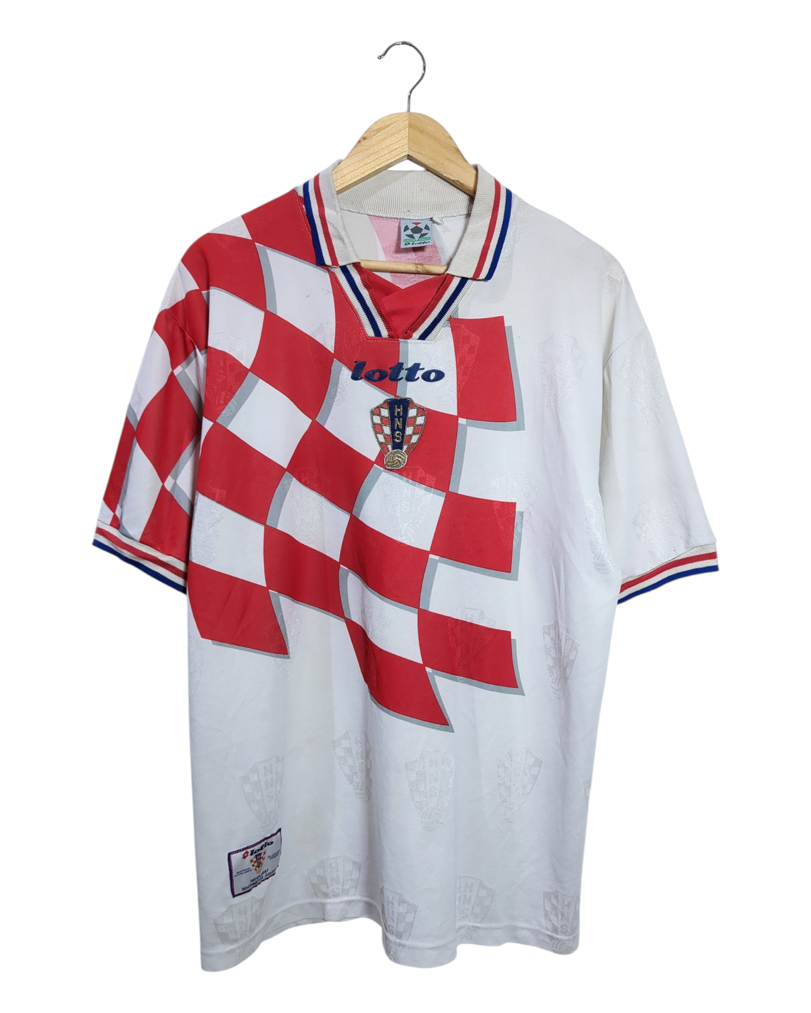 1998-01 Croatia Lotto Home Shirt - (L) – The Cold Hills - Vintage