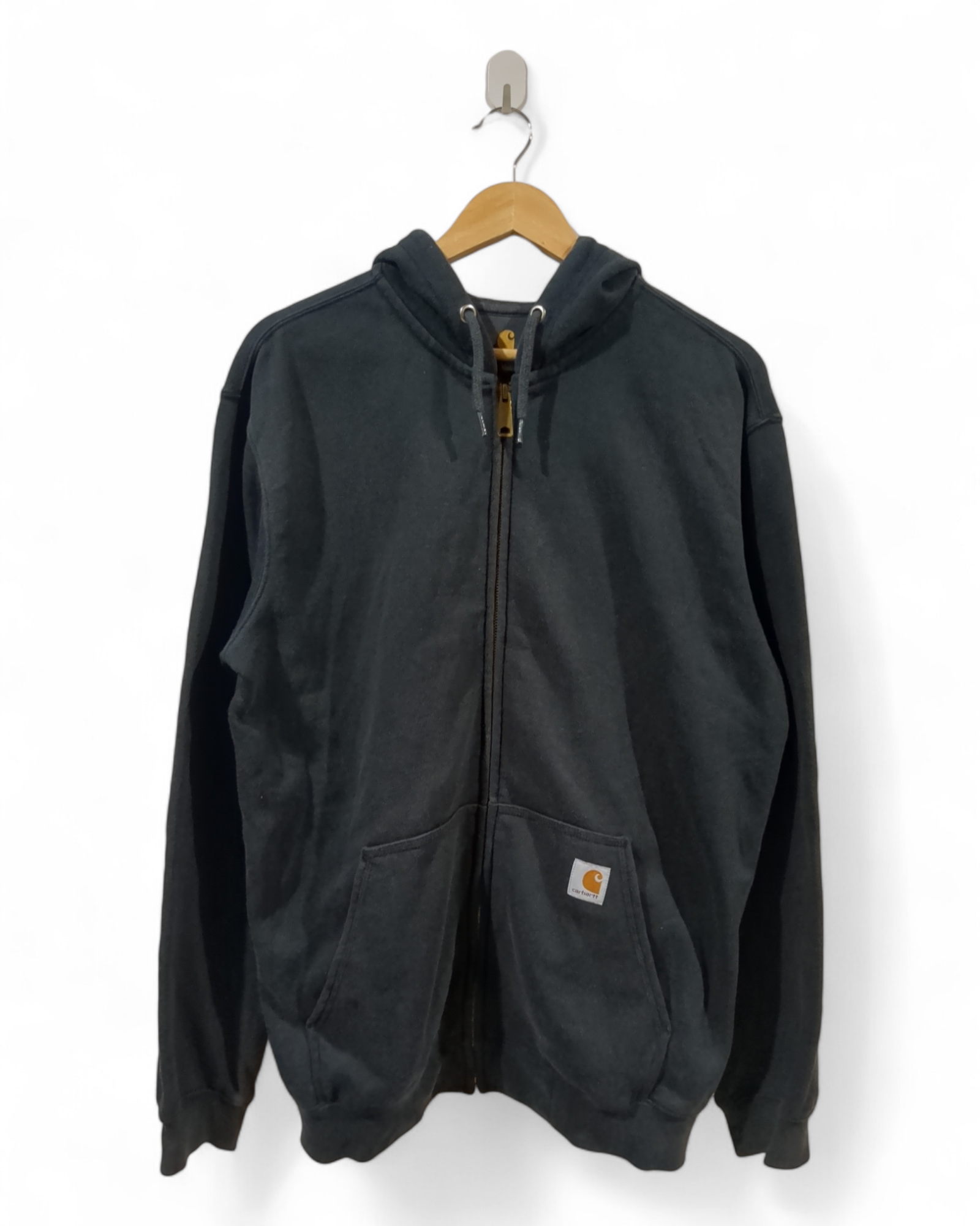 Carhartt Midweight Hooded Zip Front Sweatshirt L The Cold Hills Retro Store