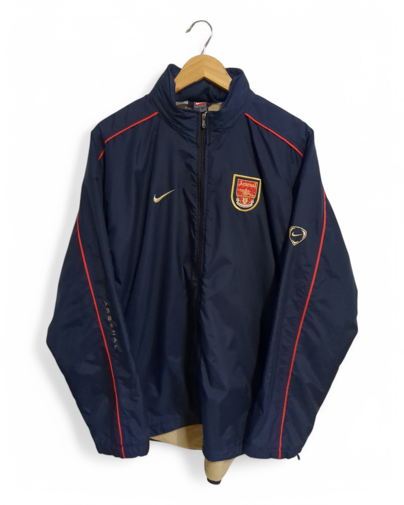 2001-02 Nike Arsenal Padded Bench Jacket - (XL) – The Cold 2001-02 Nike Arsenal Padded Bench Jacket - (XL) – The Cold