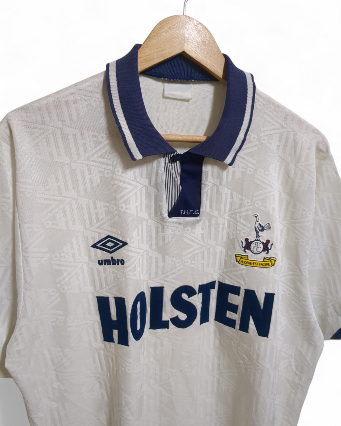 1991-92 Umbro Tottenham Hotspur Home Shirt - (L)