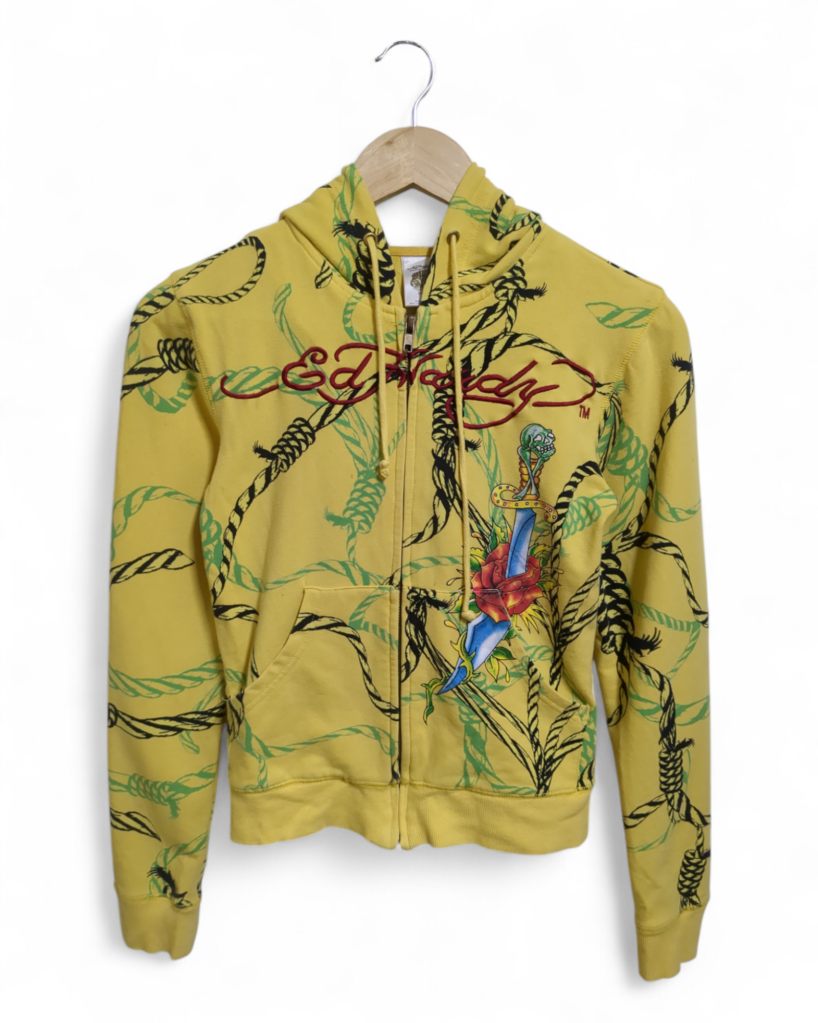 Ed Hardy Geisha Hooded Zip Jacket - (XS)