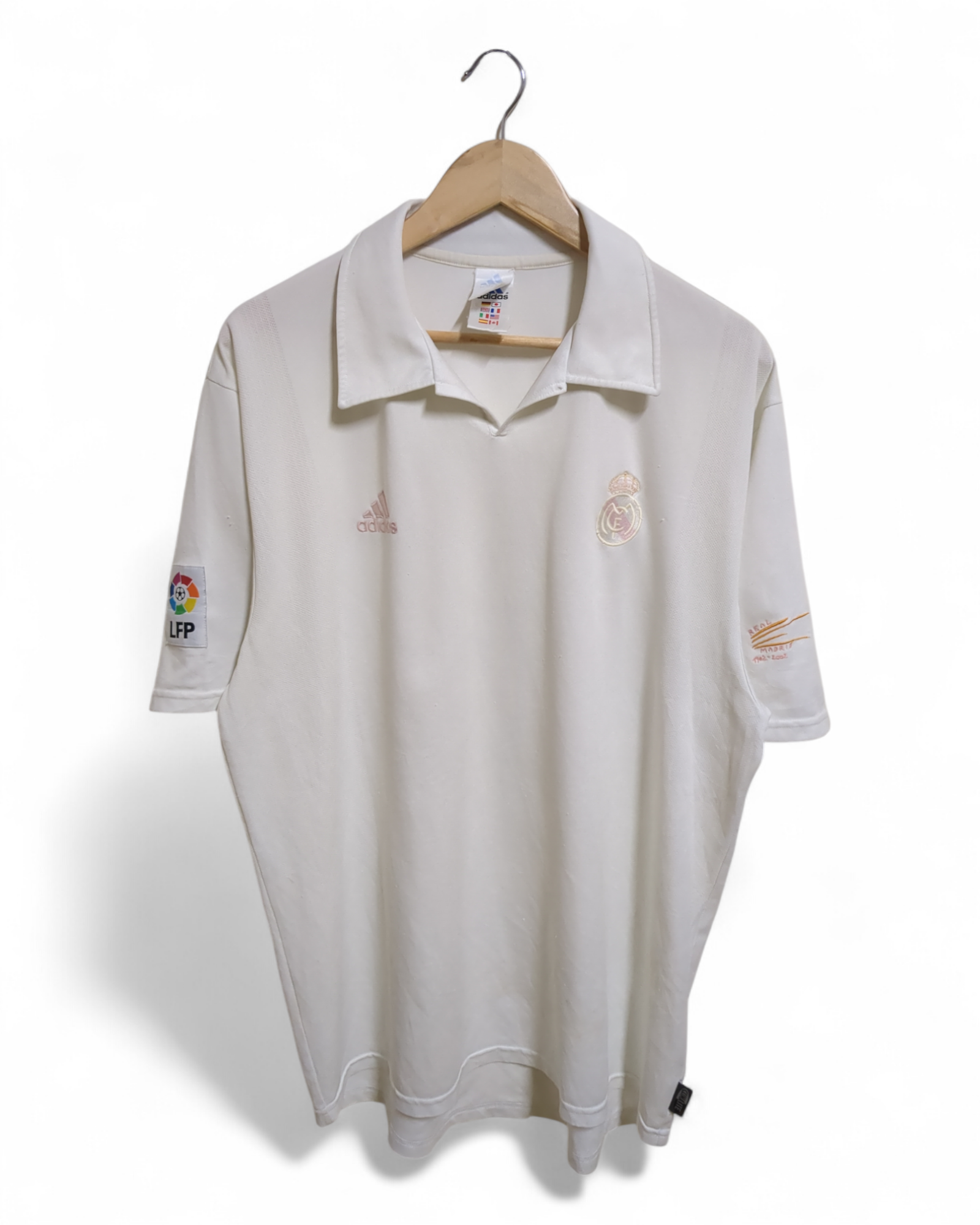 2001-02 Adidas Real Madrid Centenary Home Shirt - (XL)