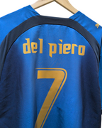 2006 Italy Puma Home Shirt #7 Del Piero - (XL)