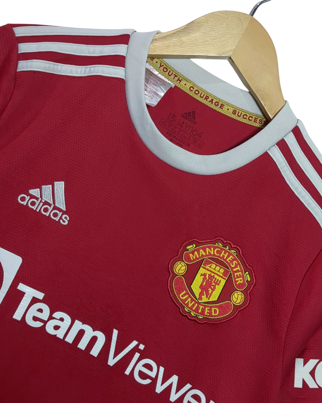 2020-21 Manchester United Adidas Home Shirt #7 Ronaldo - (L.Boys)