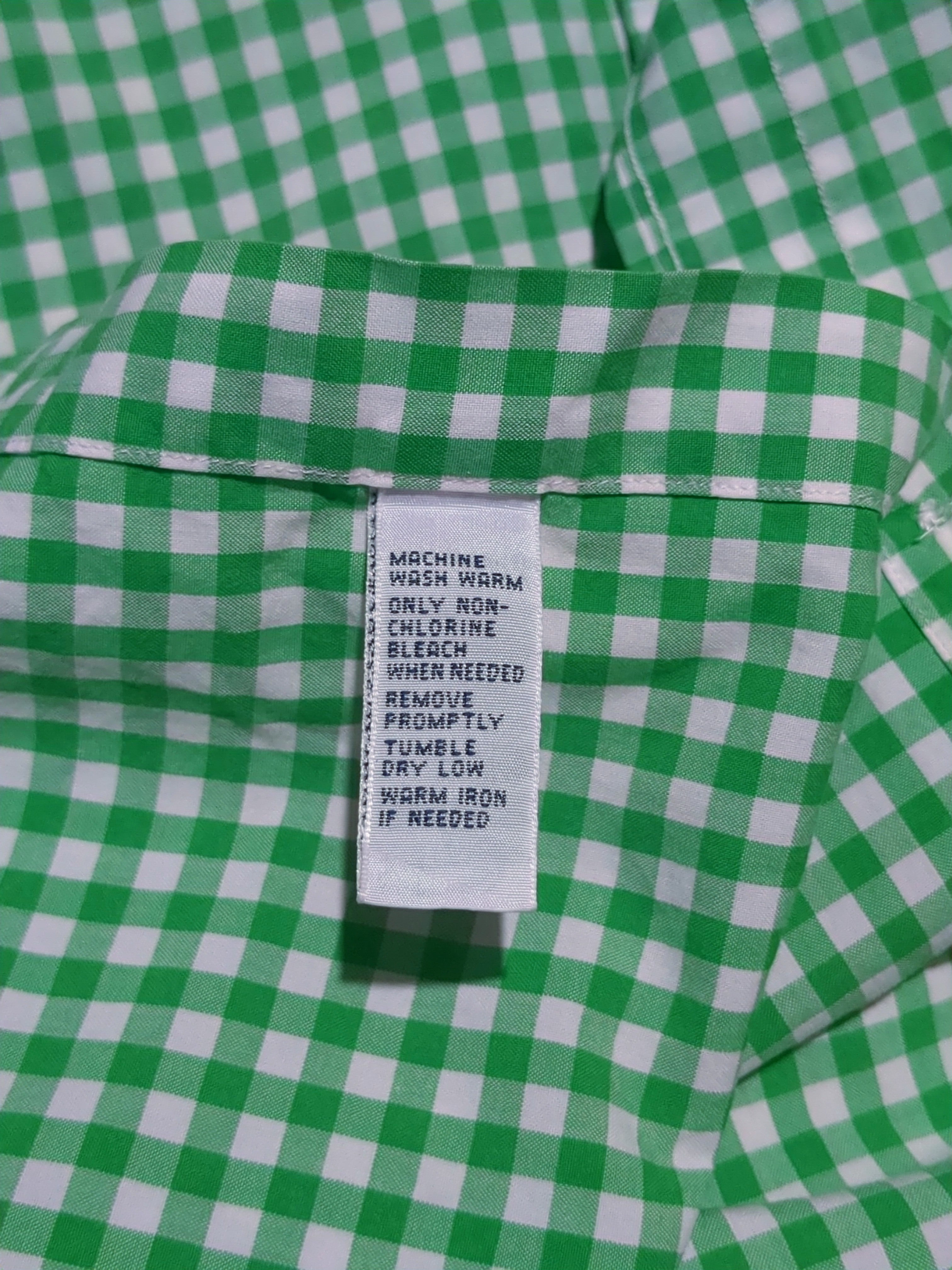 Ralph Lauren Green Gingham Check Shirt - (L)