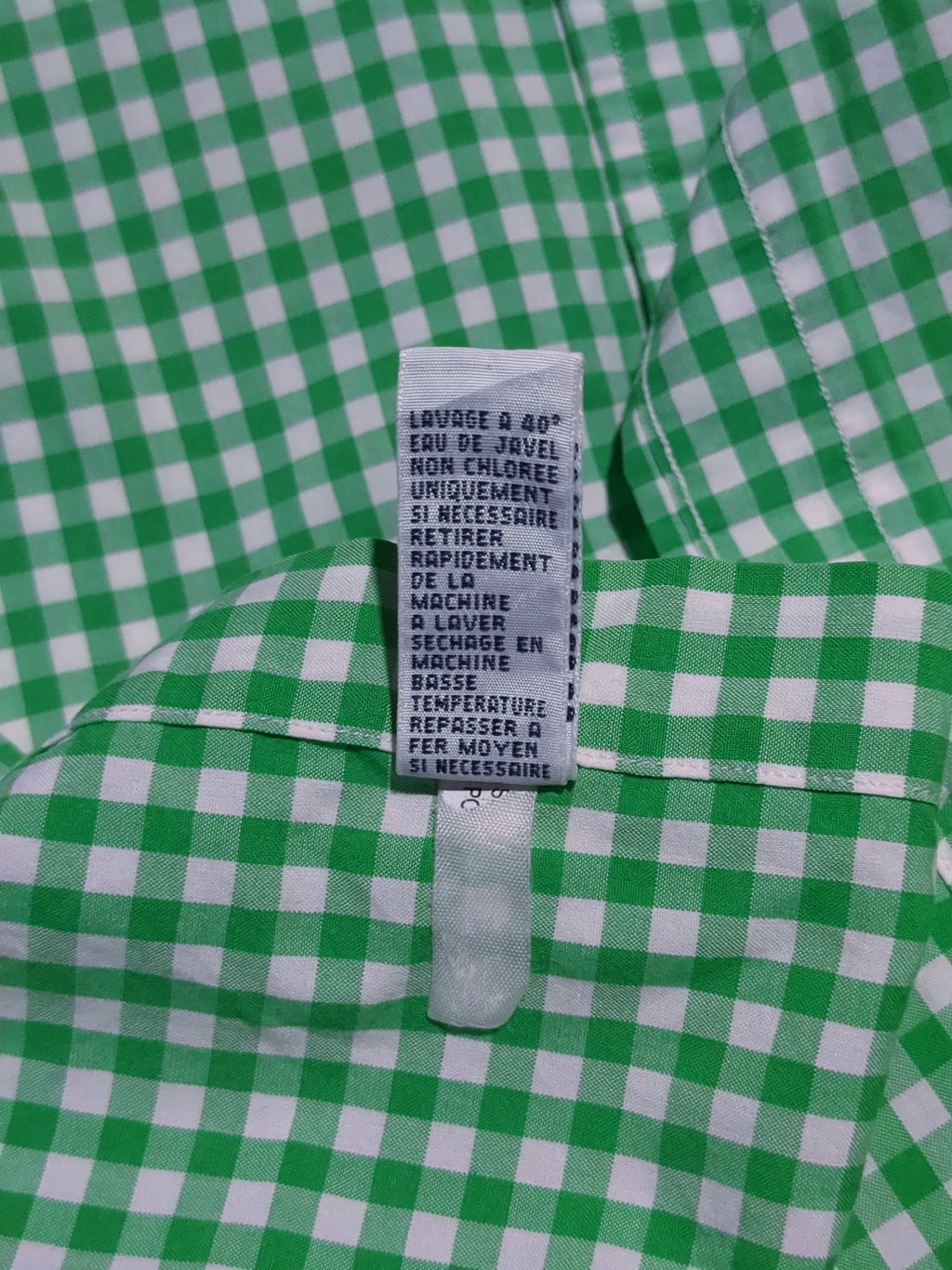 Ralph Lauren Green Gingham Check Shirt - (L)