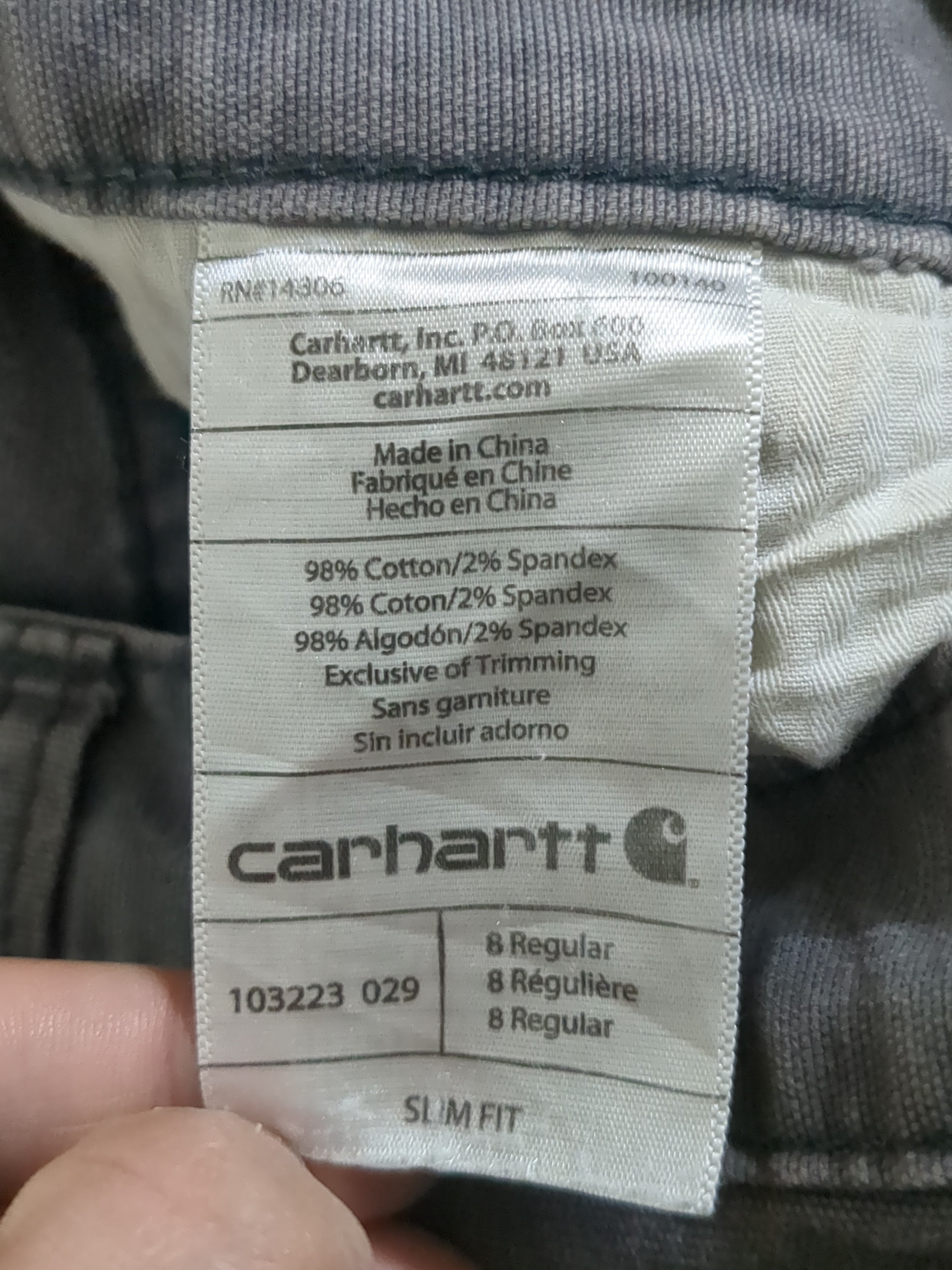 Carhartt Slim-Fit Crawford Double Knee Pant - (W32 x L38)