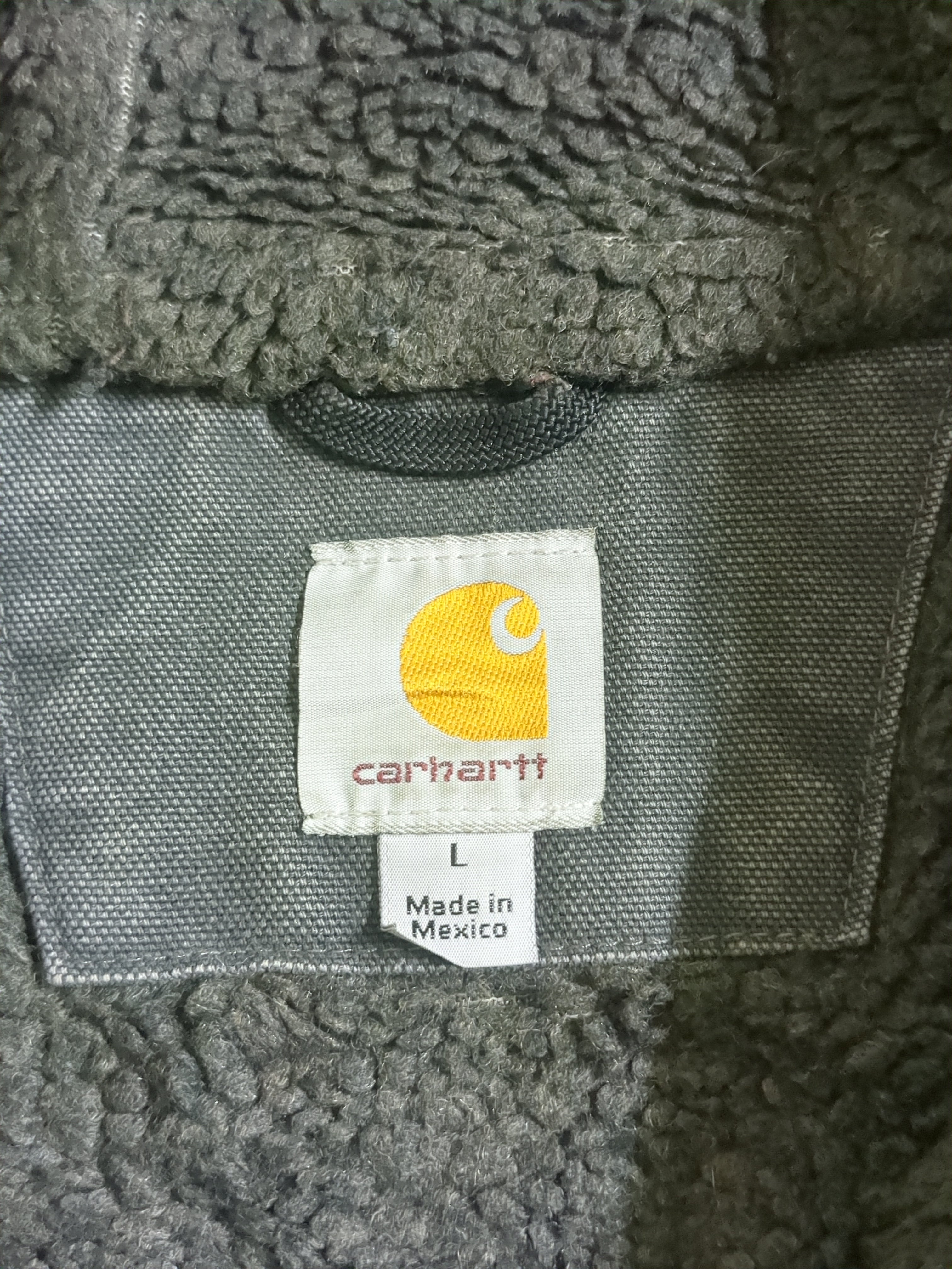 Carhartt Sandstone Sherpa Lined Hooded Multi-Pocket Jacket - (2XL)