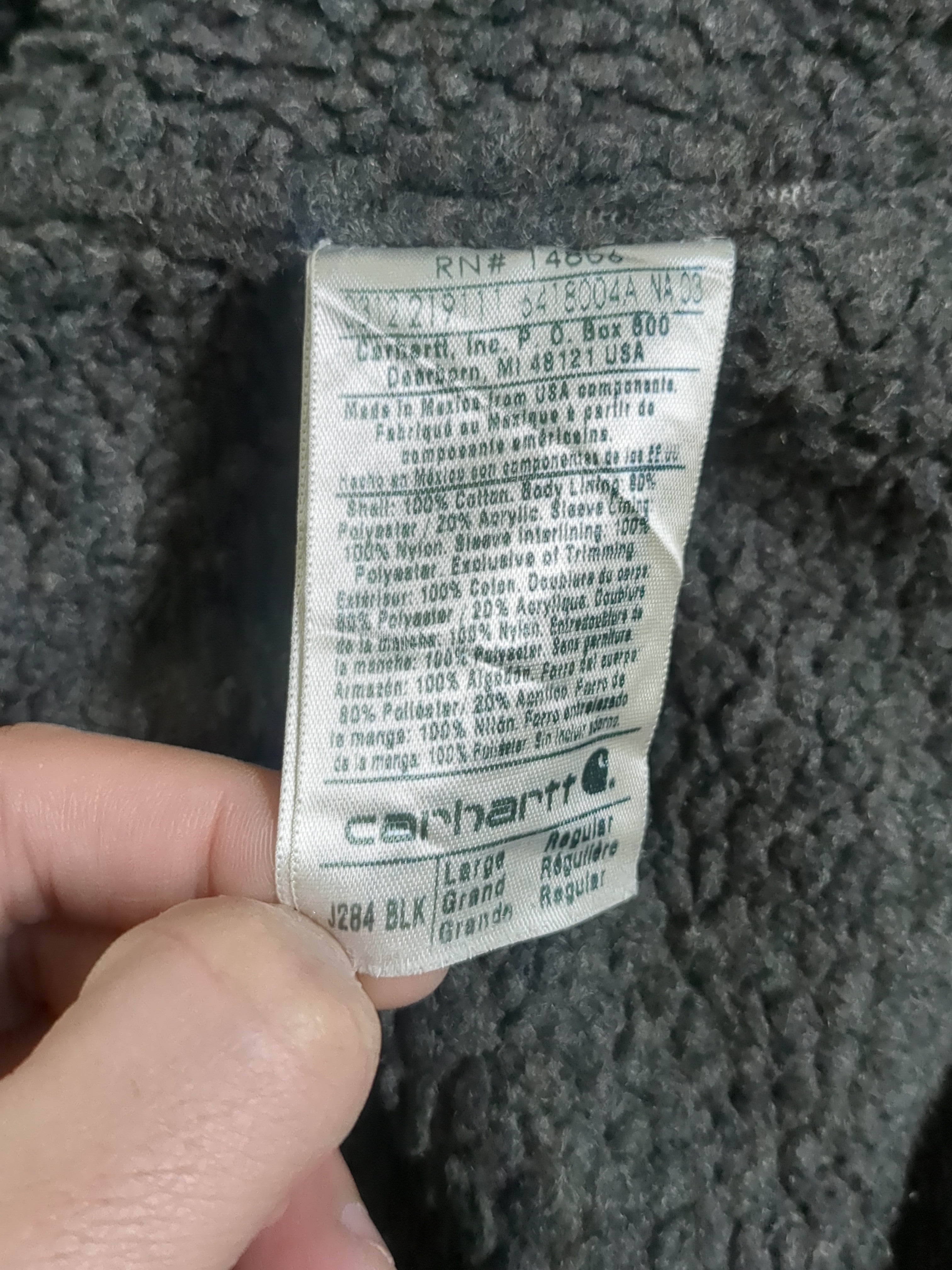 Carhartt Sandstone Sherpa Lined Hooded Multi-Pocket Jacket - (2XL)