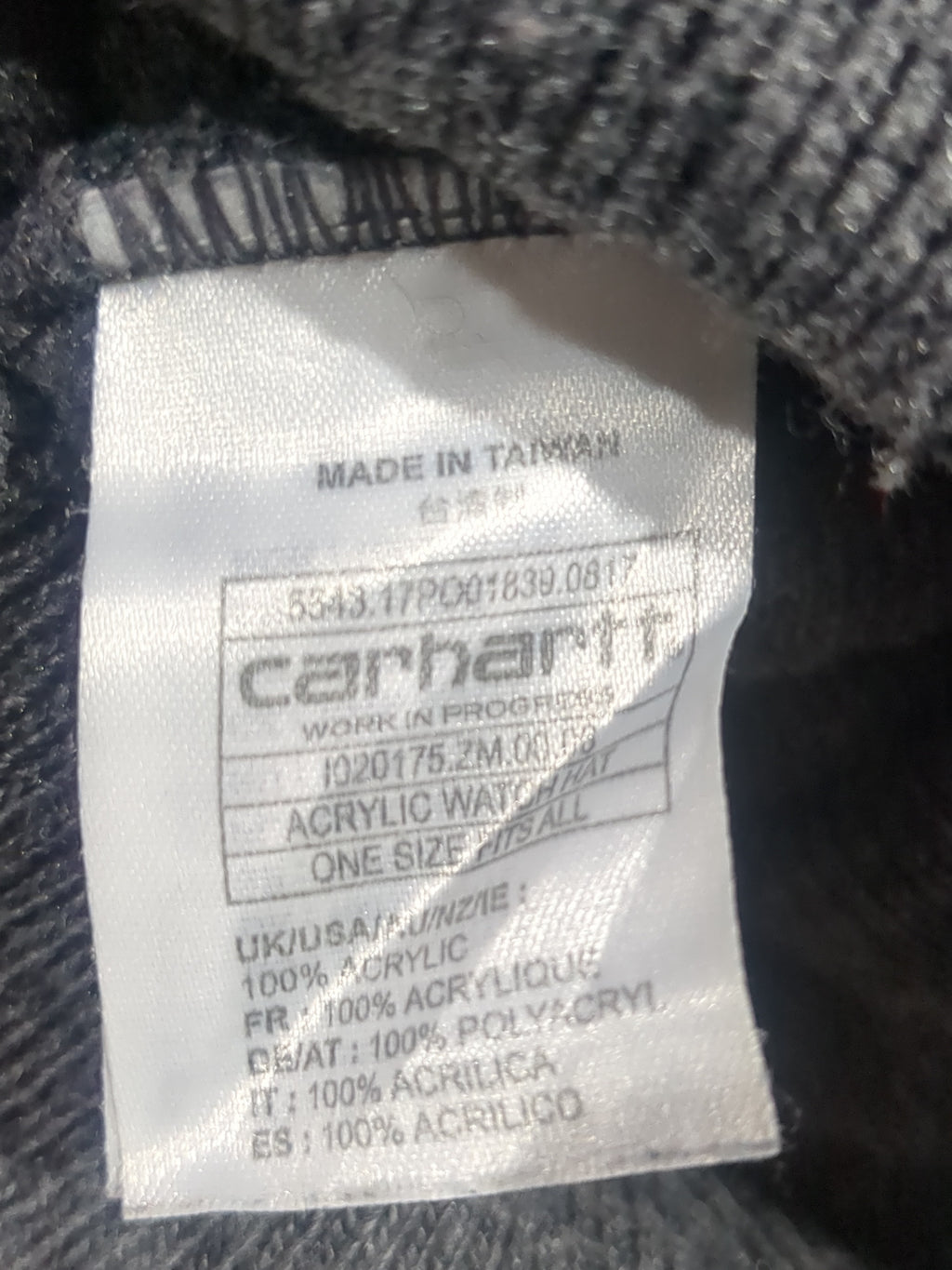 Carhartt WIP Acrylic Watch Hat Beanie