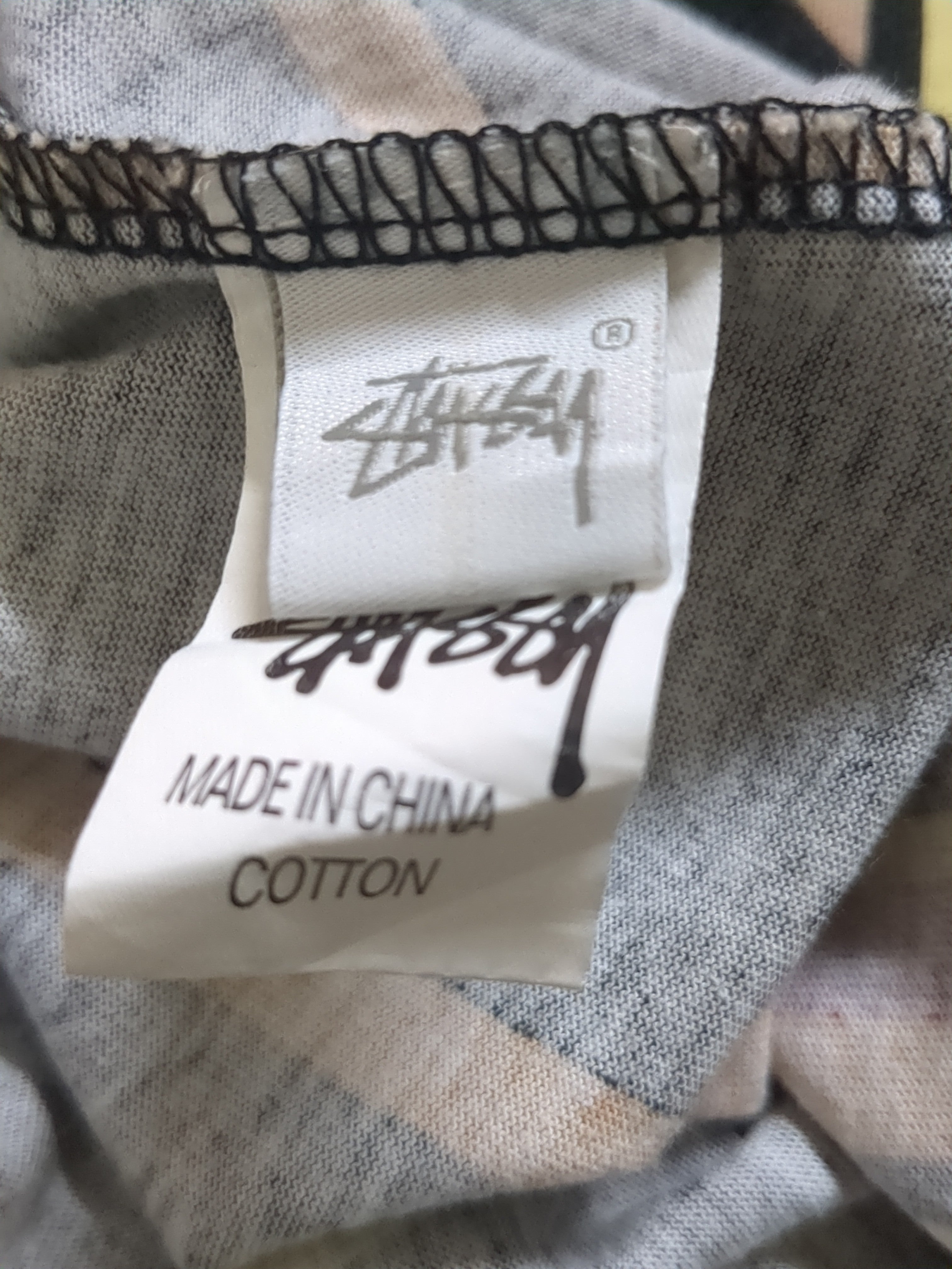 Stussy Australia Est. 1980 Center Logo Striped Tee - (L)