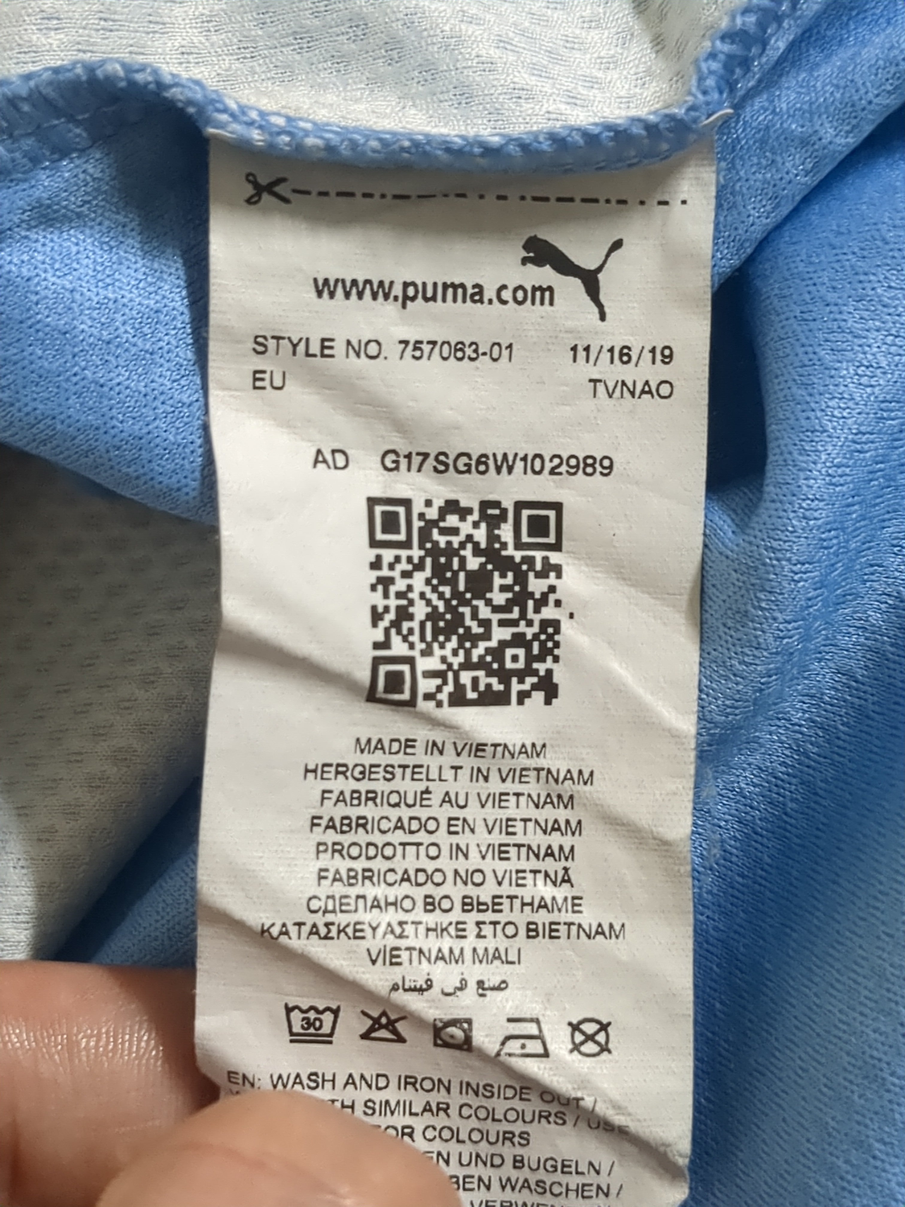 2020-21 Puma Manchester City Home Shirt #26 Mahrez - (S)