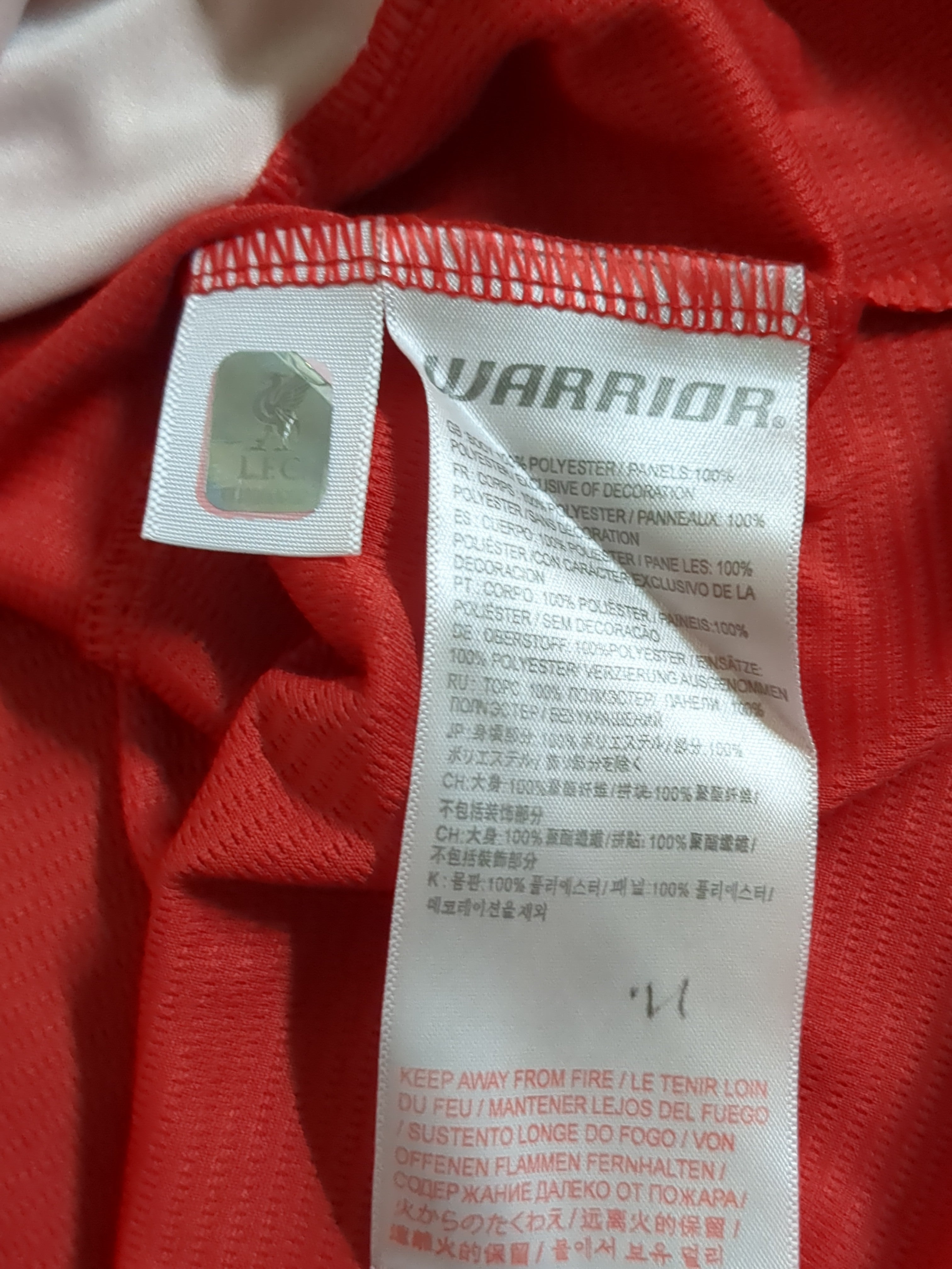 2013-14 Warrior Liverpool Women's Home Shirt #8 Gerrard - (XS)