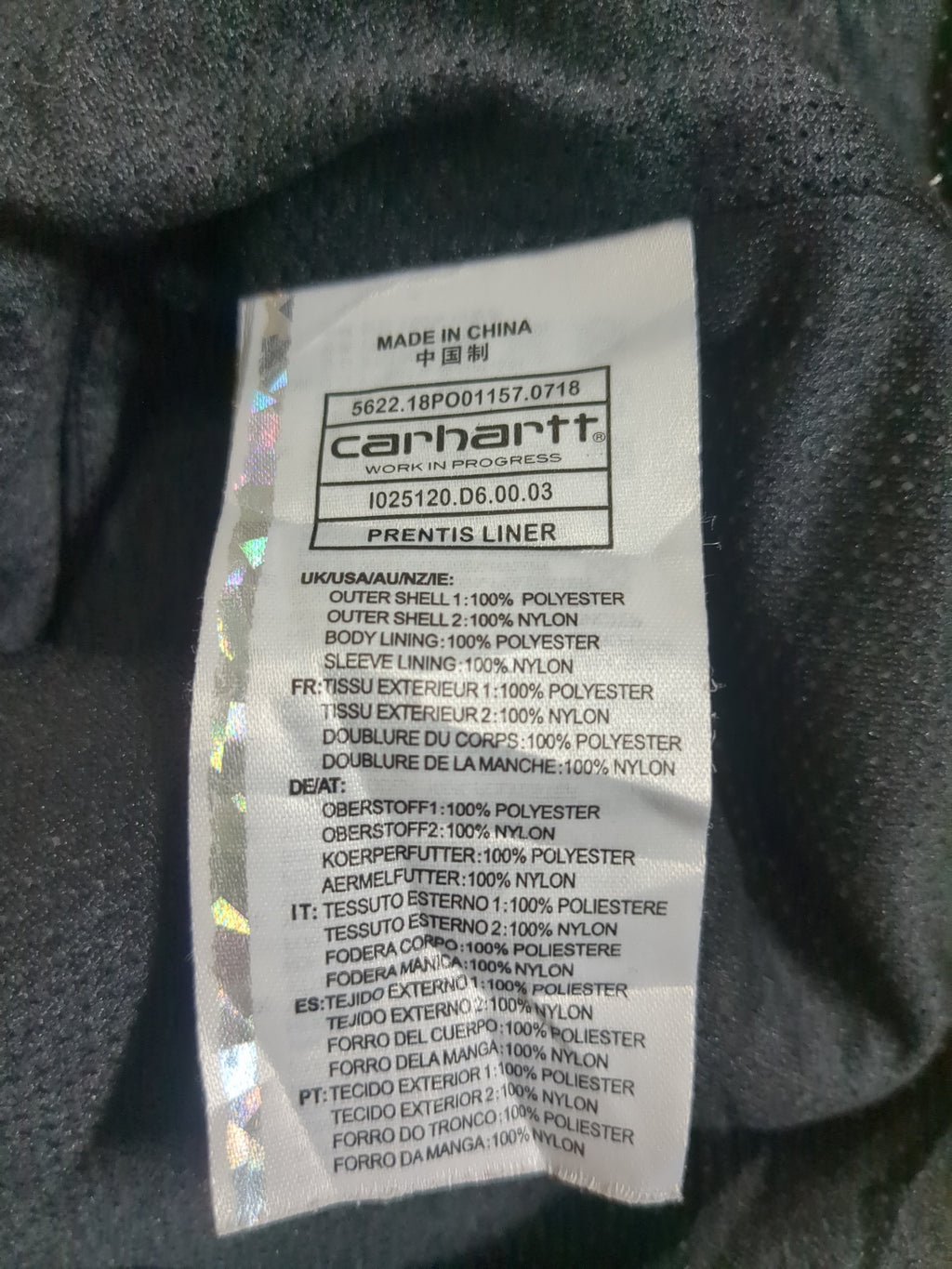 Carhartt WIP Prentis Liner Jacket - (L)