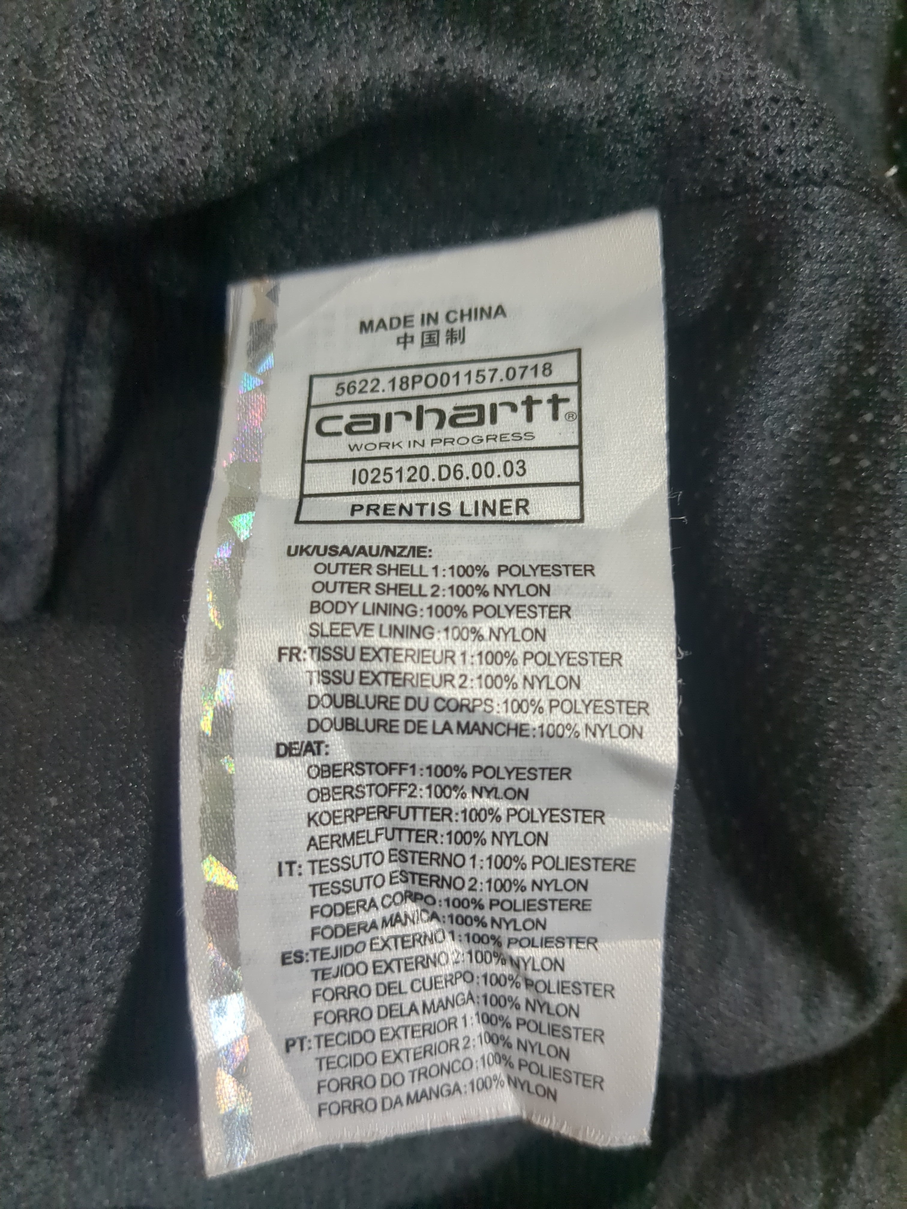 Carhartt WIP Prentis Liner Jacket - (L)