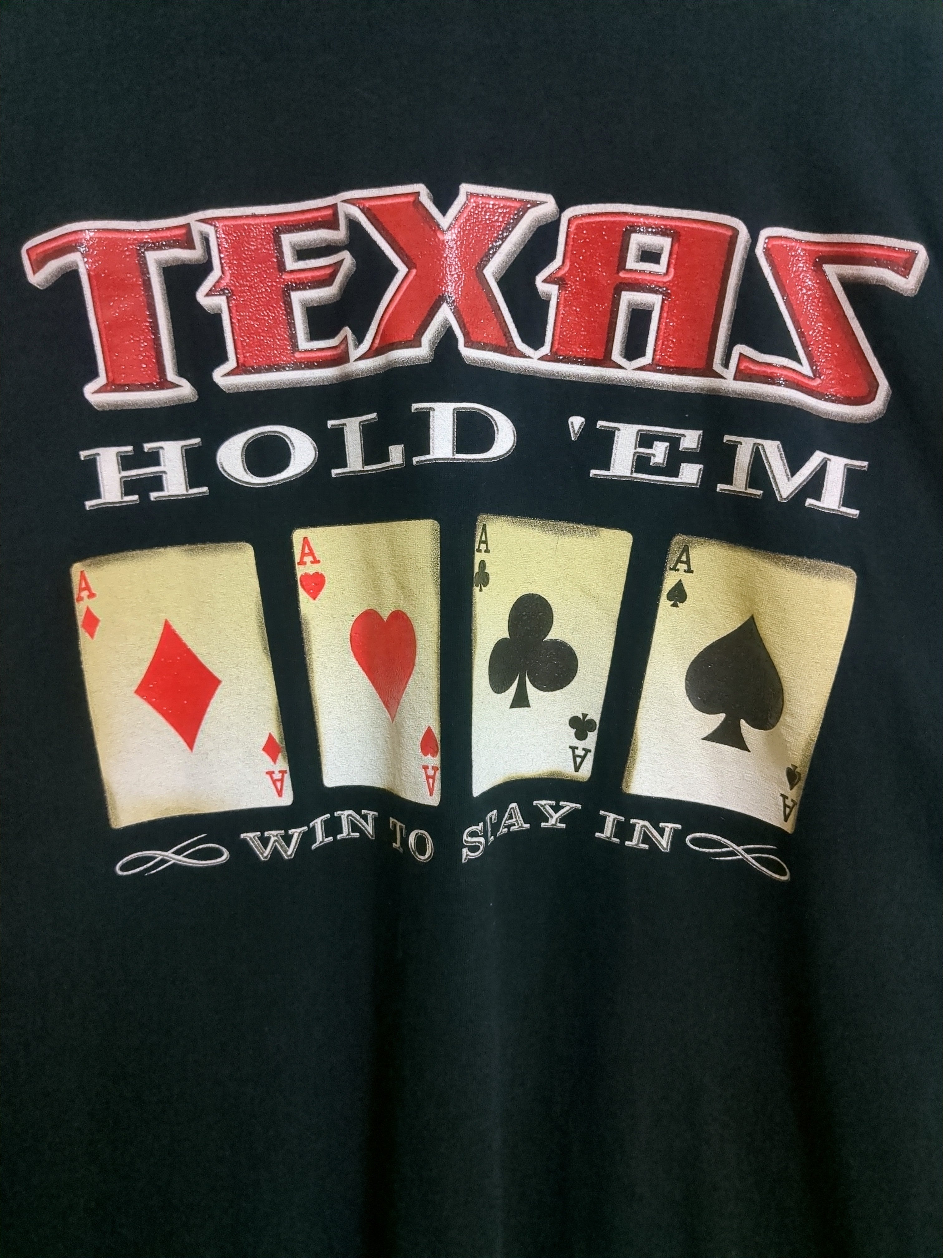 Vintage Texas Hold'Em Poker Shirt - (XL)