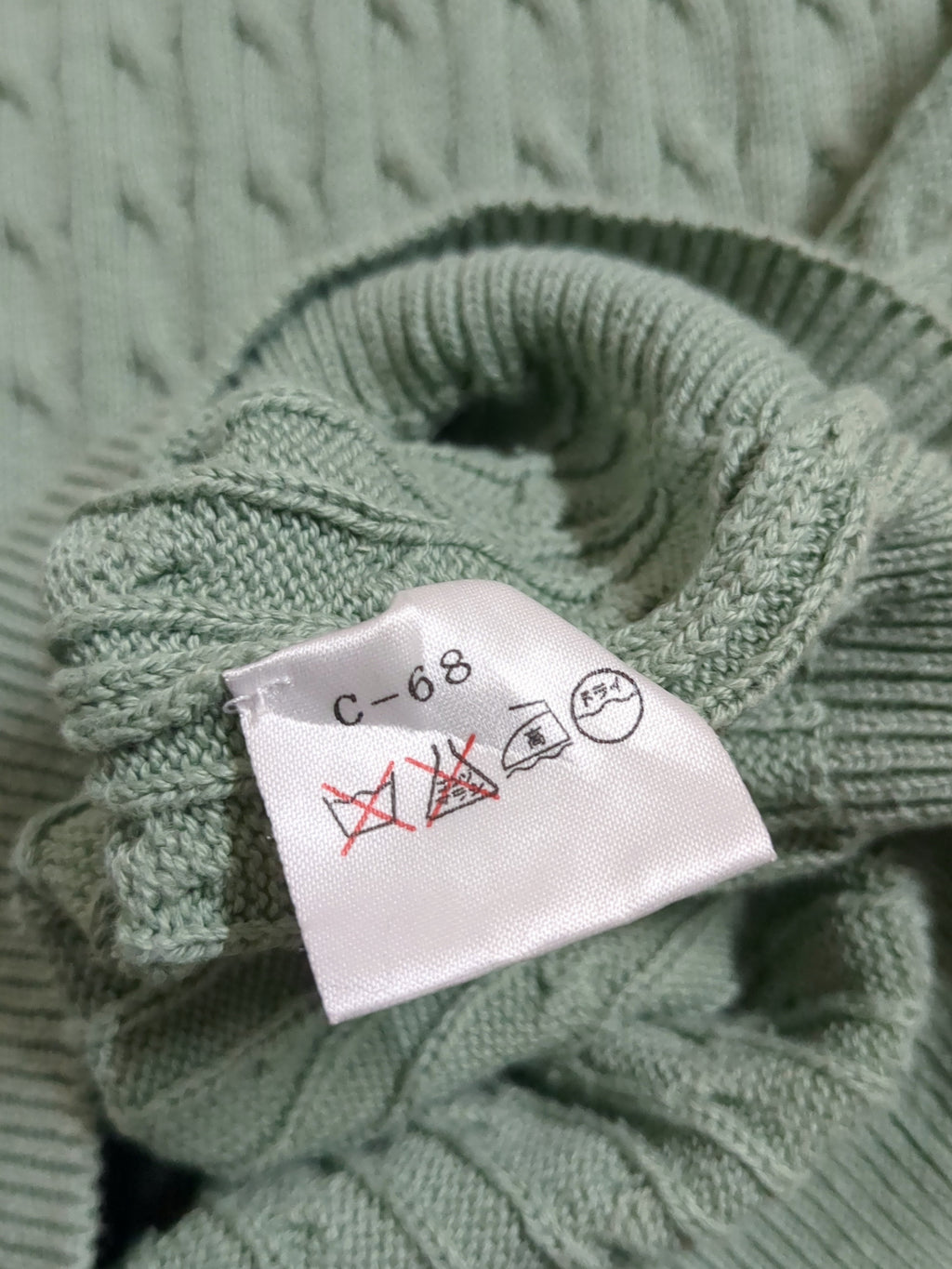 Ralph Lauren 00s Polo Golf Cable Knit 1/4 Sweater - (L)