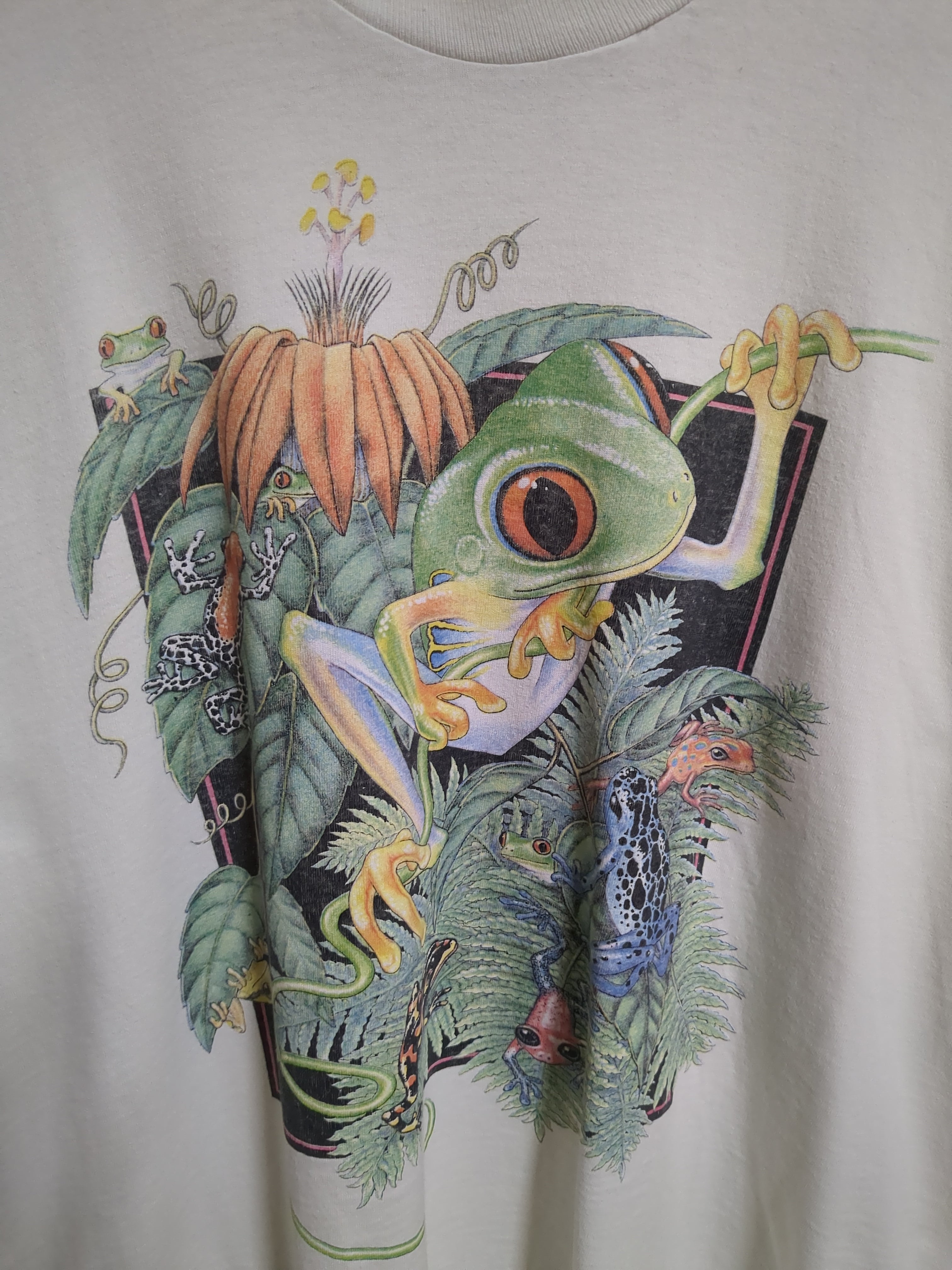 Fruit Of The Loom 1996 Frog Midway Airboats Single Stitch Tee - (L)