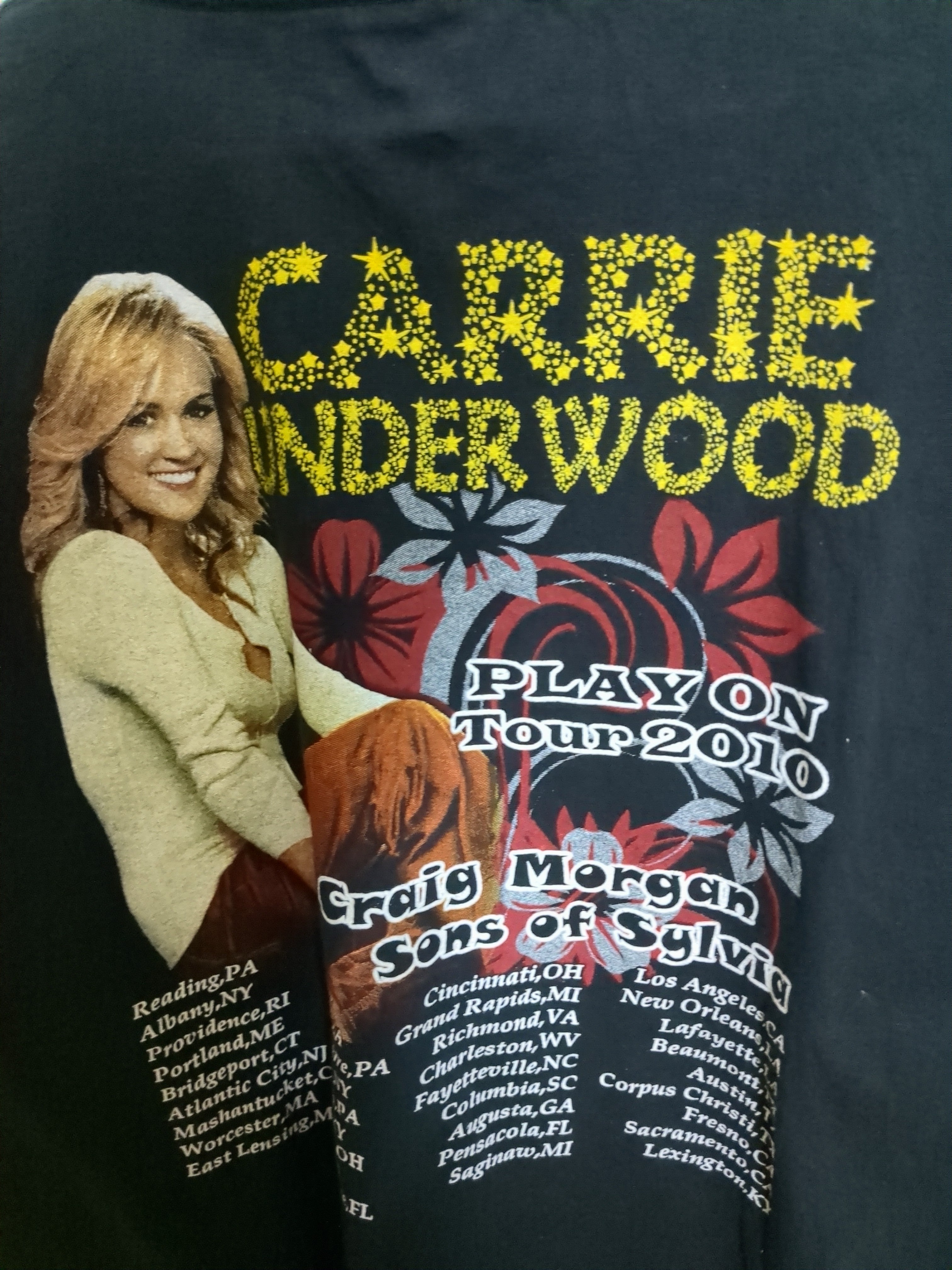 Delta Pro Weight 2010 Carrie Underwood Play On Tour Tee - (L)