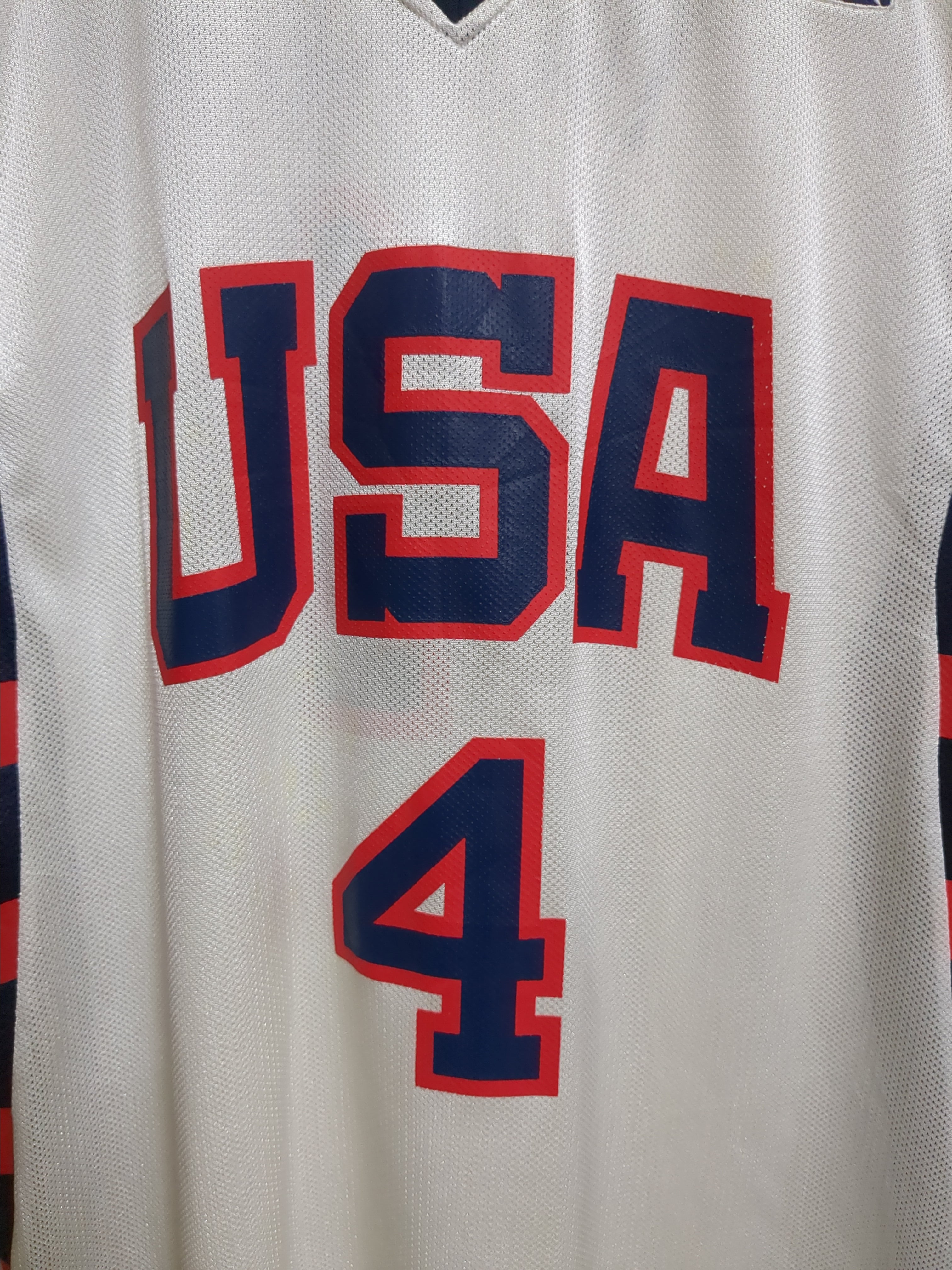 2004 Reebok USA #4 Iverson Home Jersey - (XL)