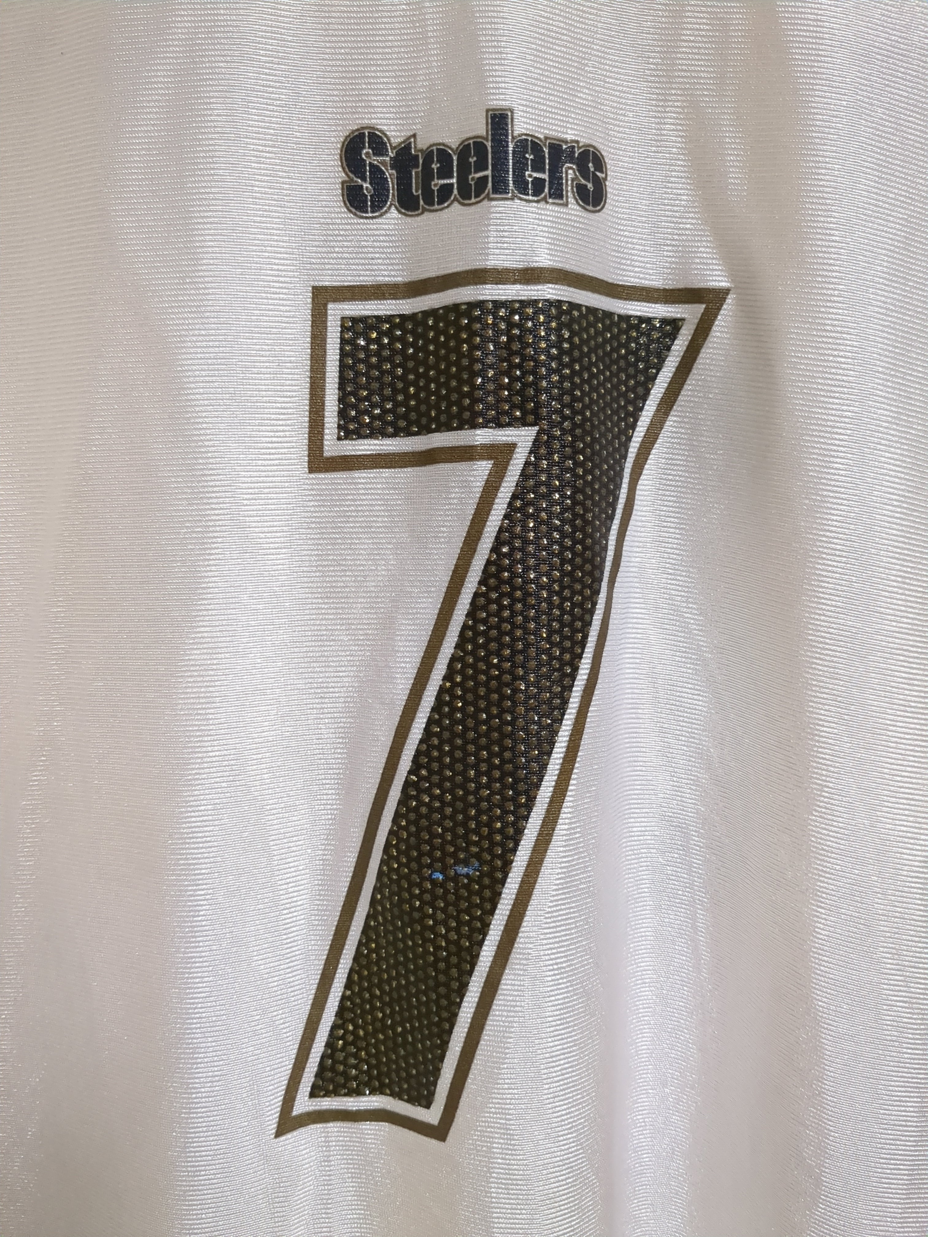 NFL Team Apparel 00s Pittsburgh Steelers #7 Roethkisberger Merchandise Jersey - (M)