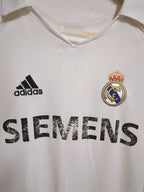 2005-06 Adidas Real Madrid Player Issue Home Shirt - (M)
