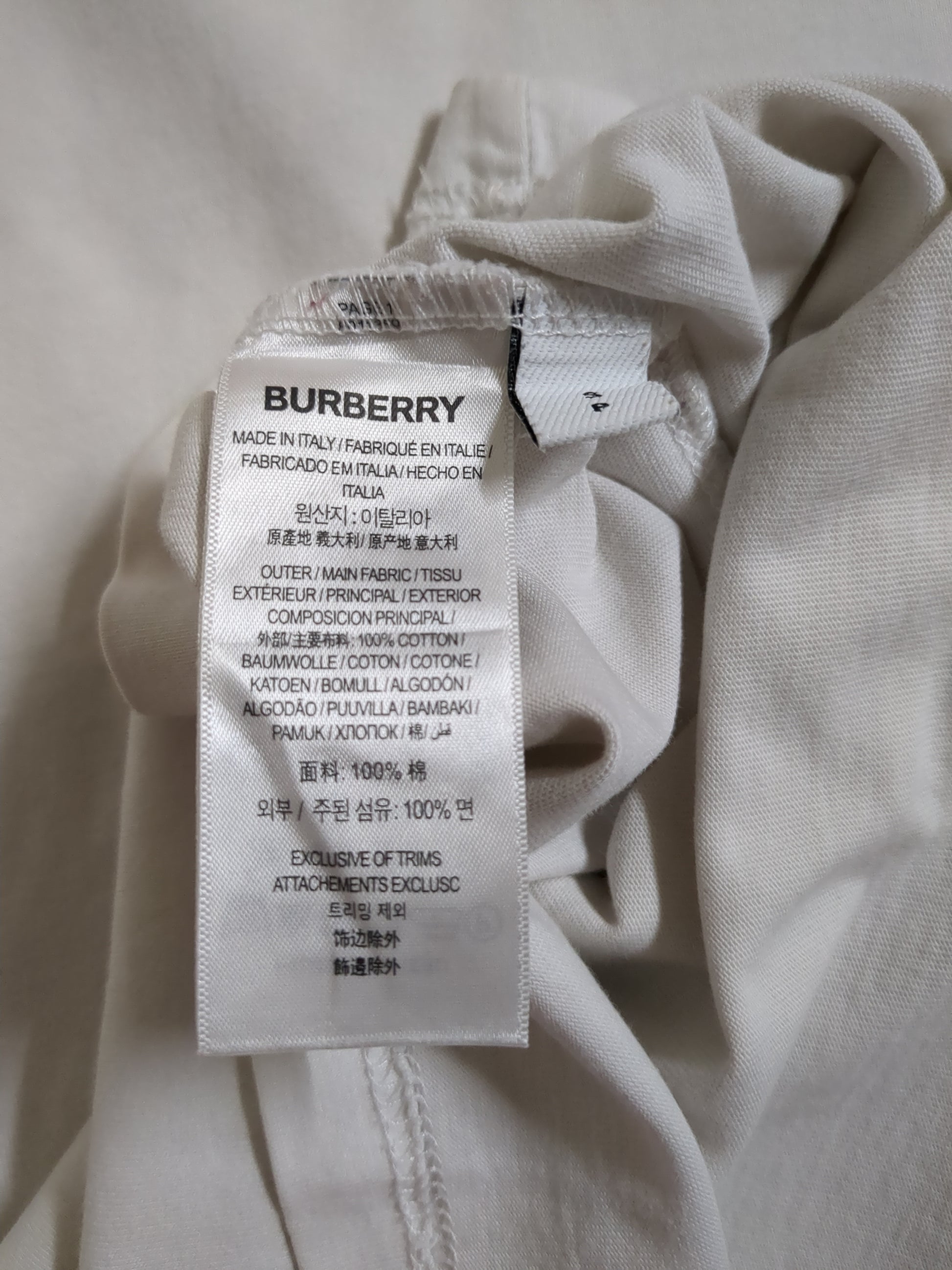 Burberry Back Monogram Motif Tee - (M)
