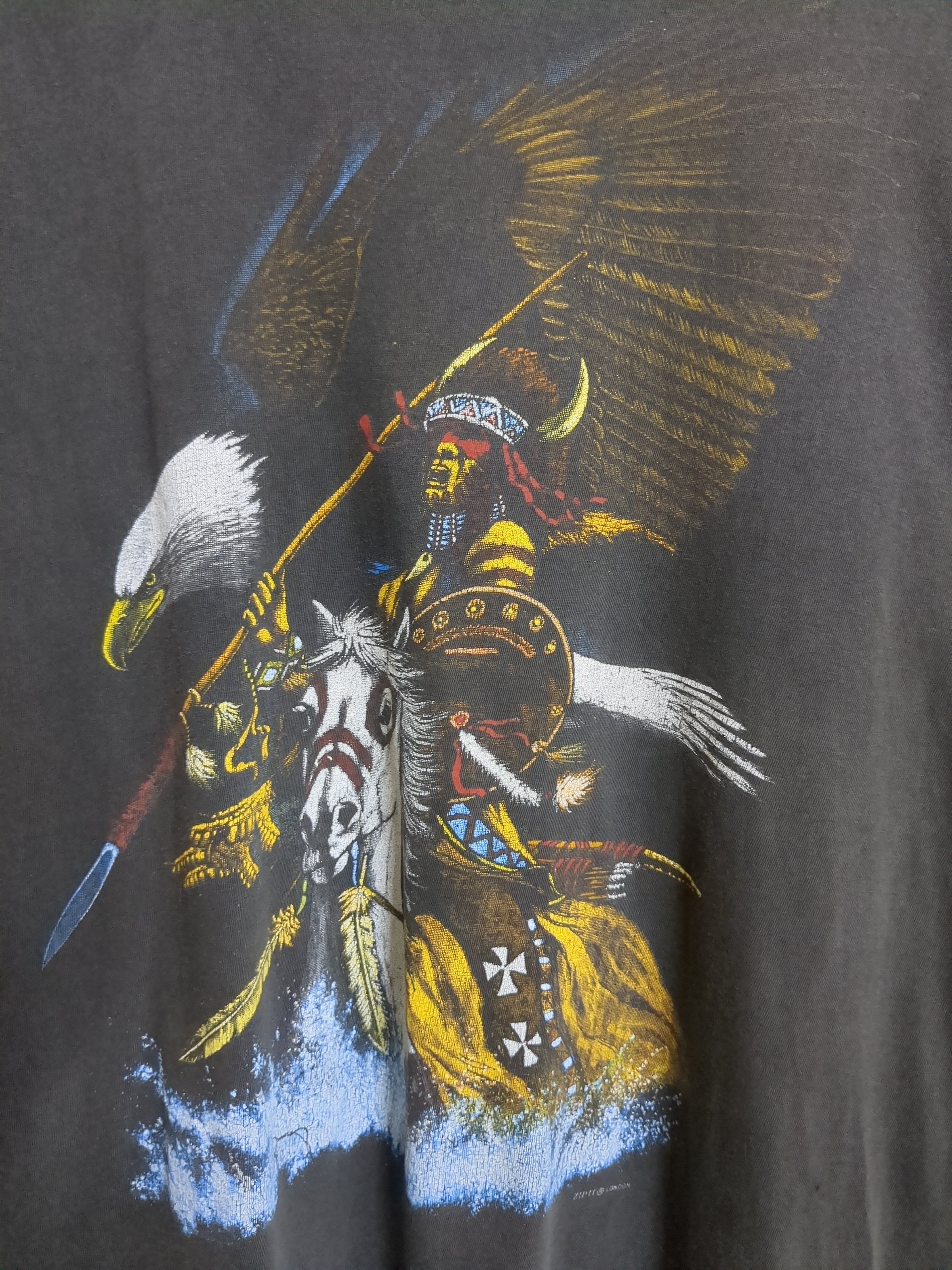 Zip It London 90s Native American Graphic Tee - (M)