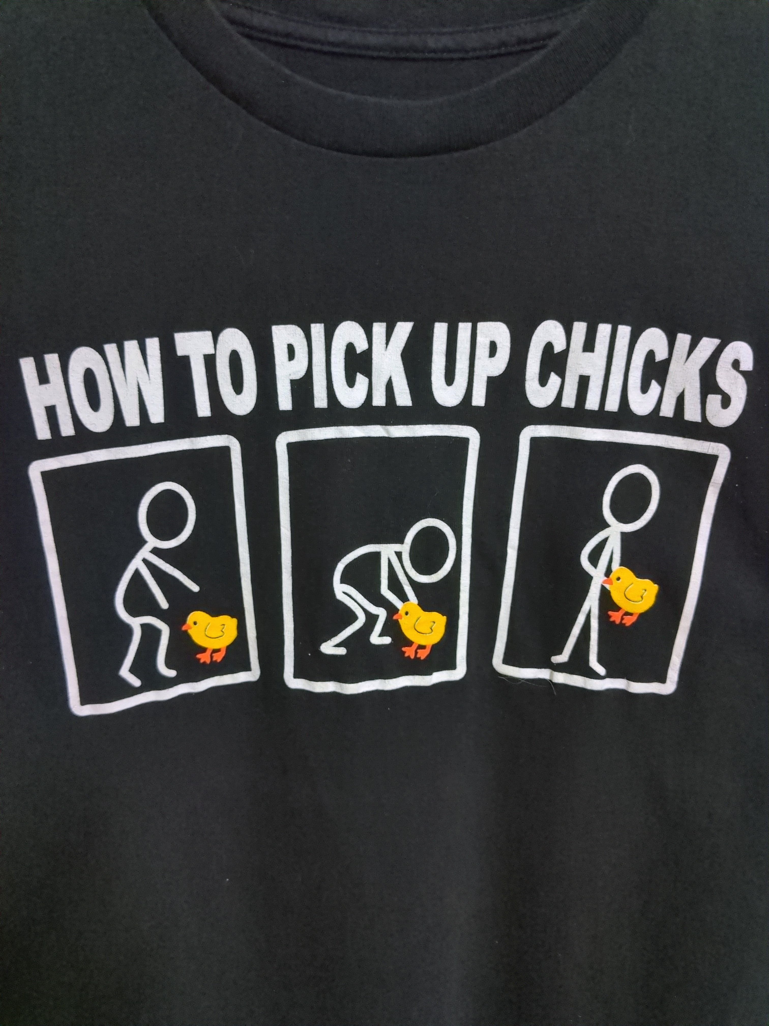 How To Pick Up Chicks Graphic Tee - (S)