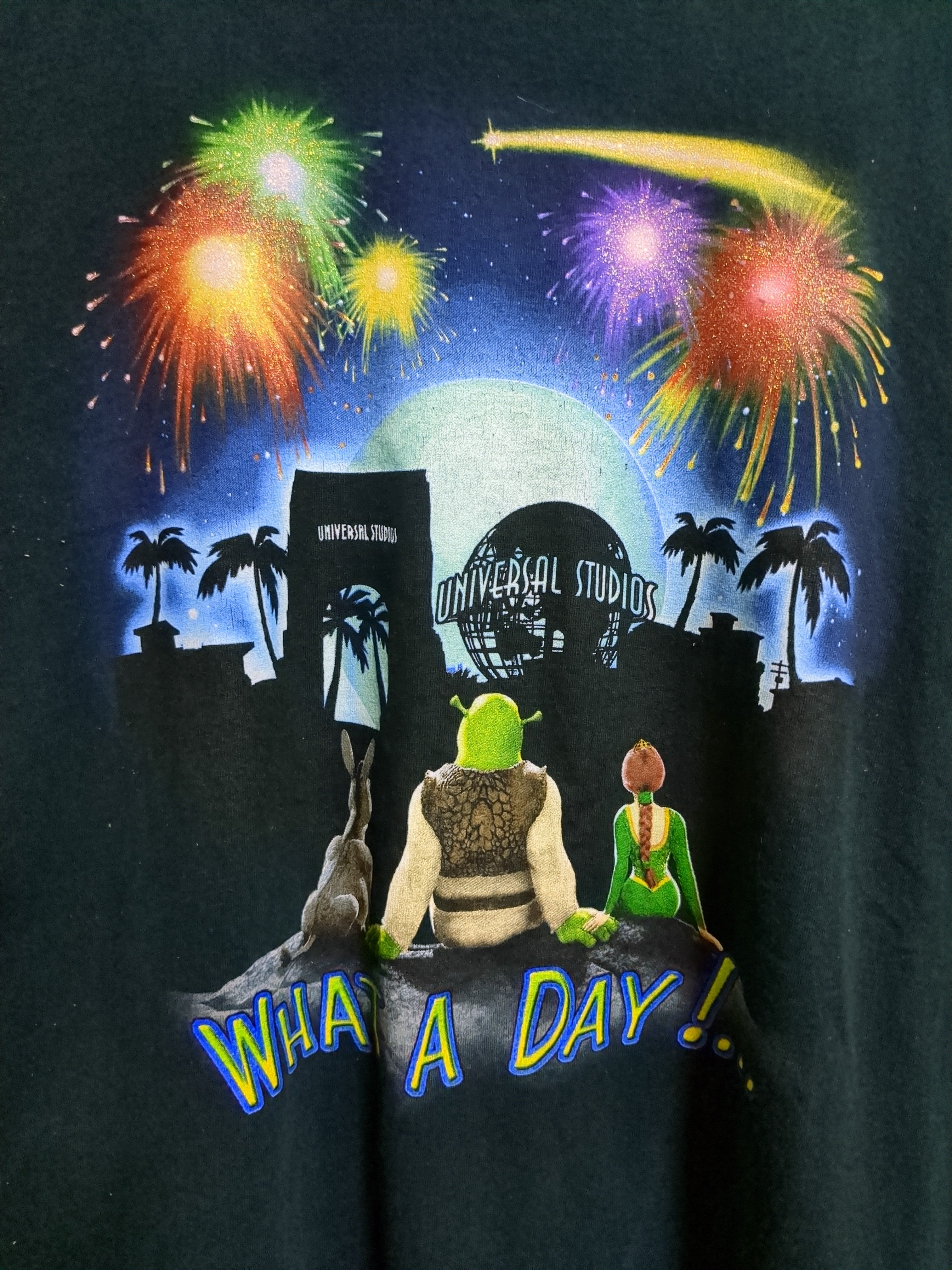 Universal Studios 00s Shrek 4D Tee - (L)