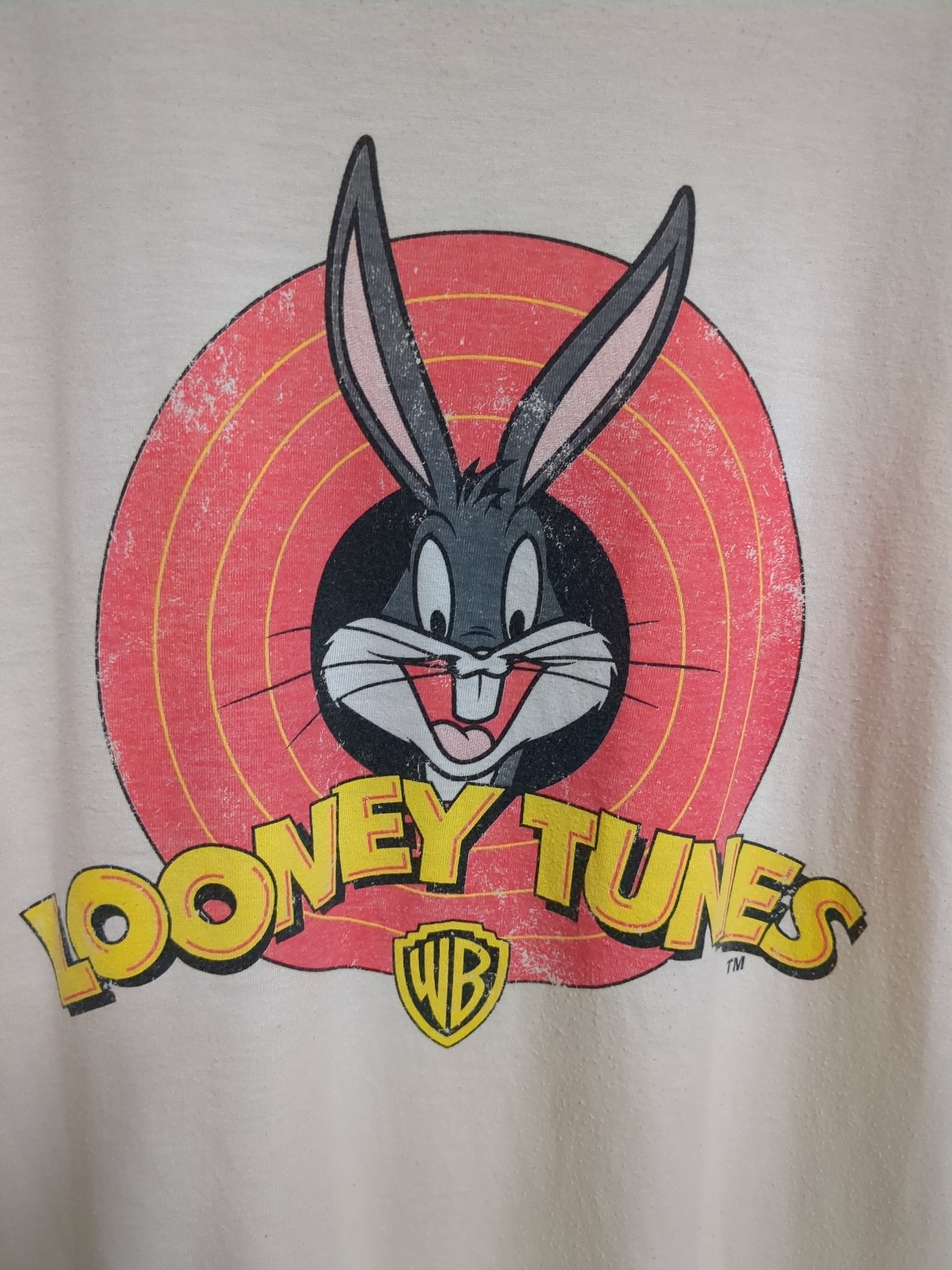 Looney Tunes Bugs Bunny Circle Logo Tee - (L)