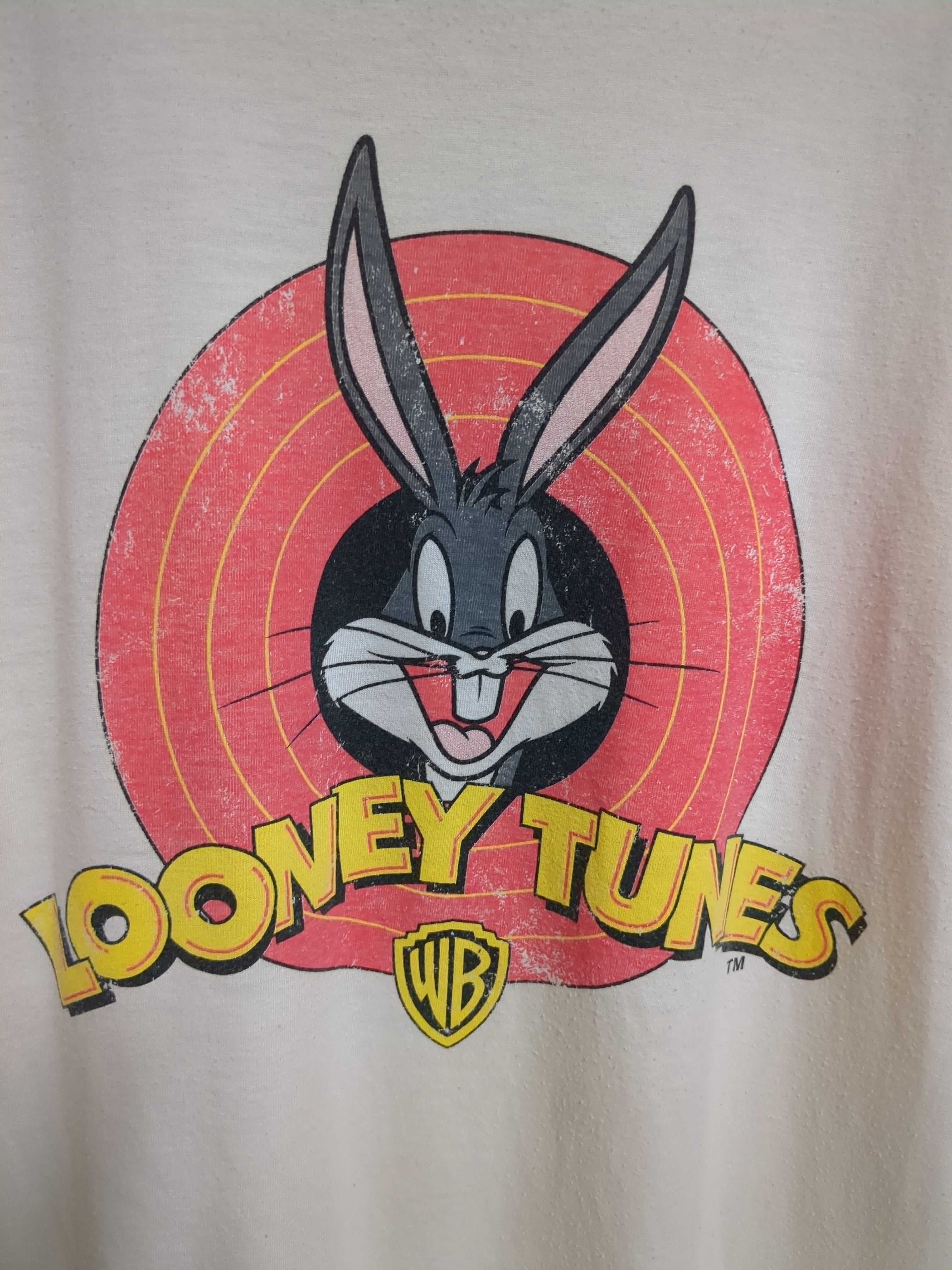 Looney Tunes Bugs Bunny Circle Logo Tee - (L)