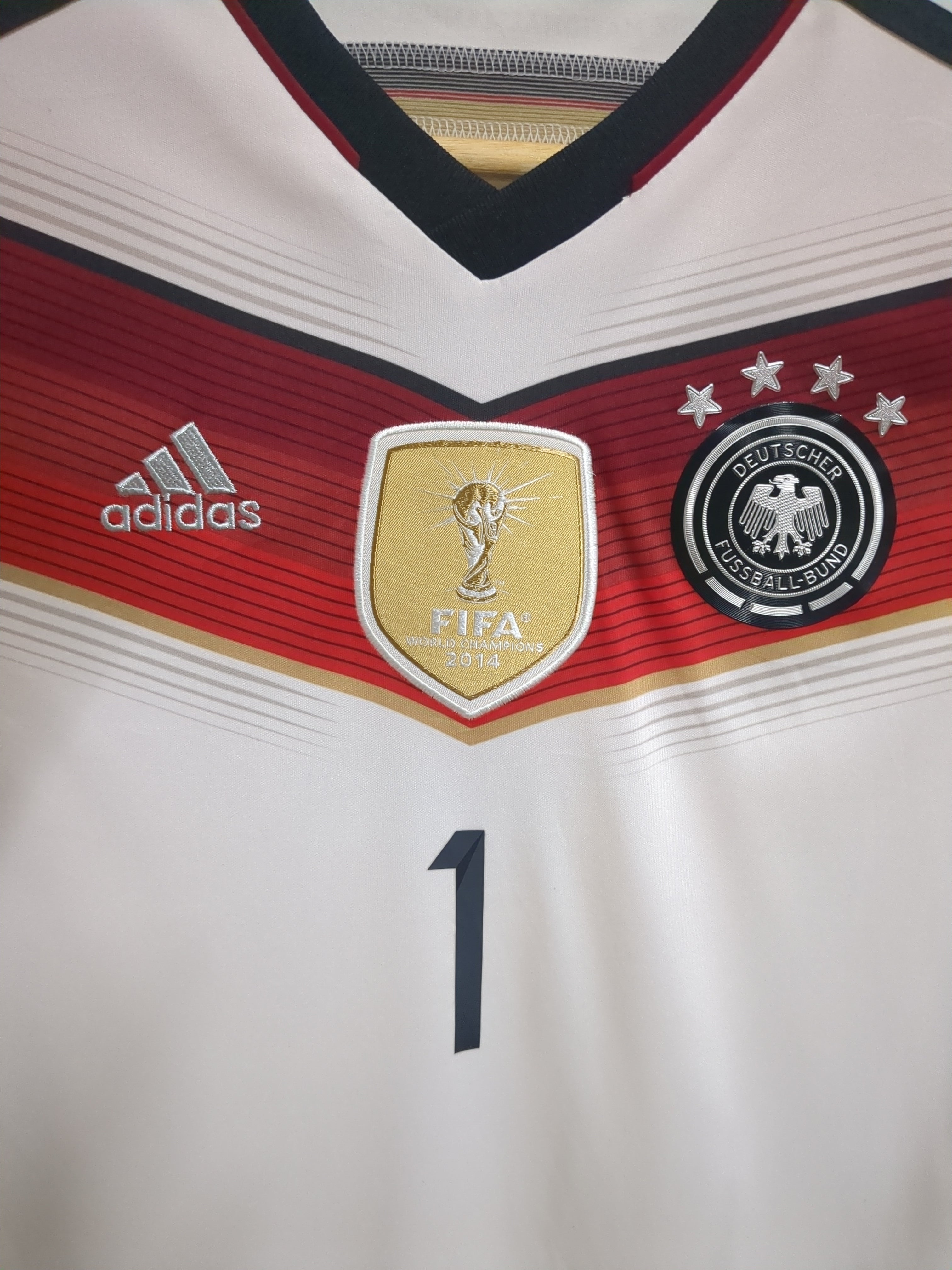 2014-15 Adidas Germany Home Shirt #1 Neuer - (XS)