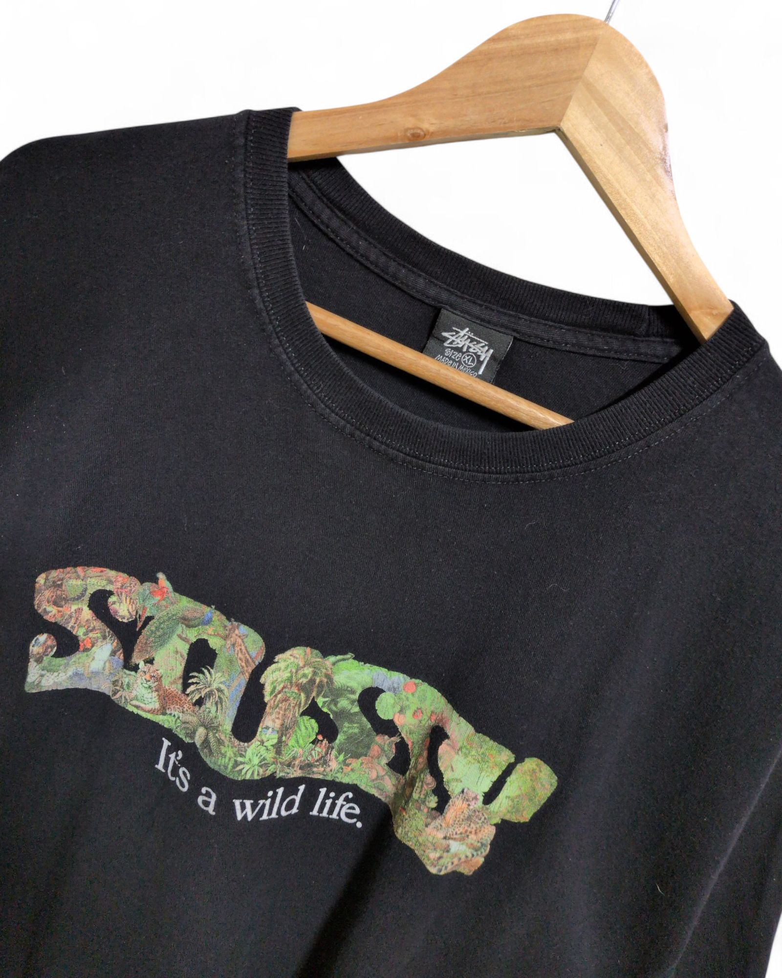 Stussy 'It's A Wild Life' Graphic Tee - (XL)