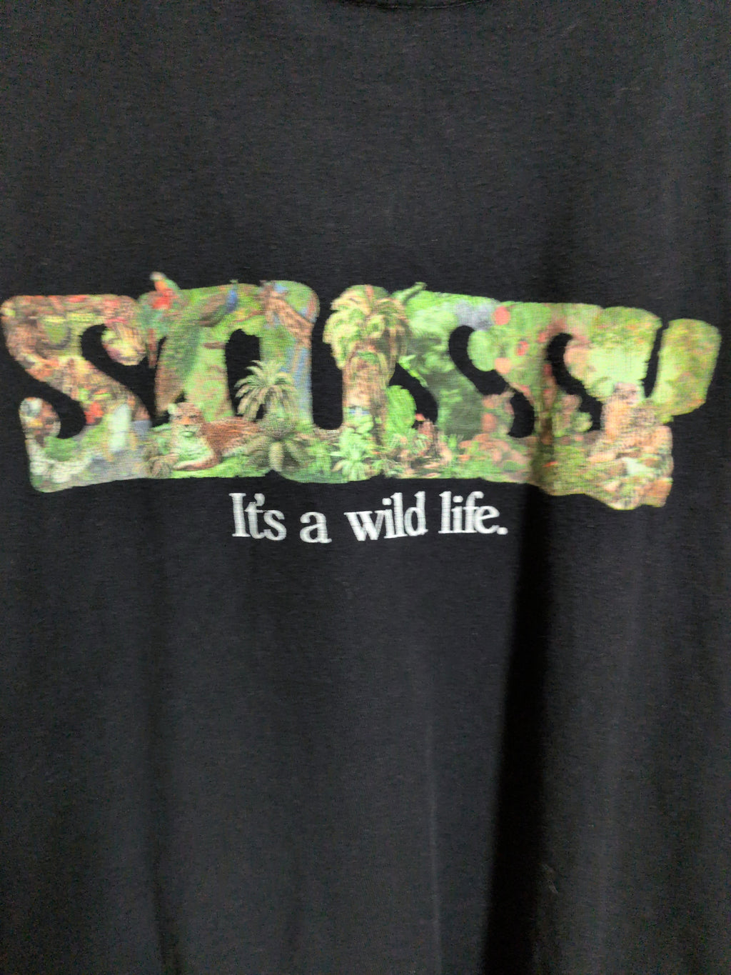 Stussy 'It's A Wild Life' Graphic Tee - (XL)