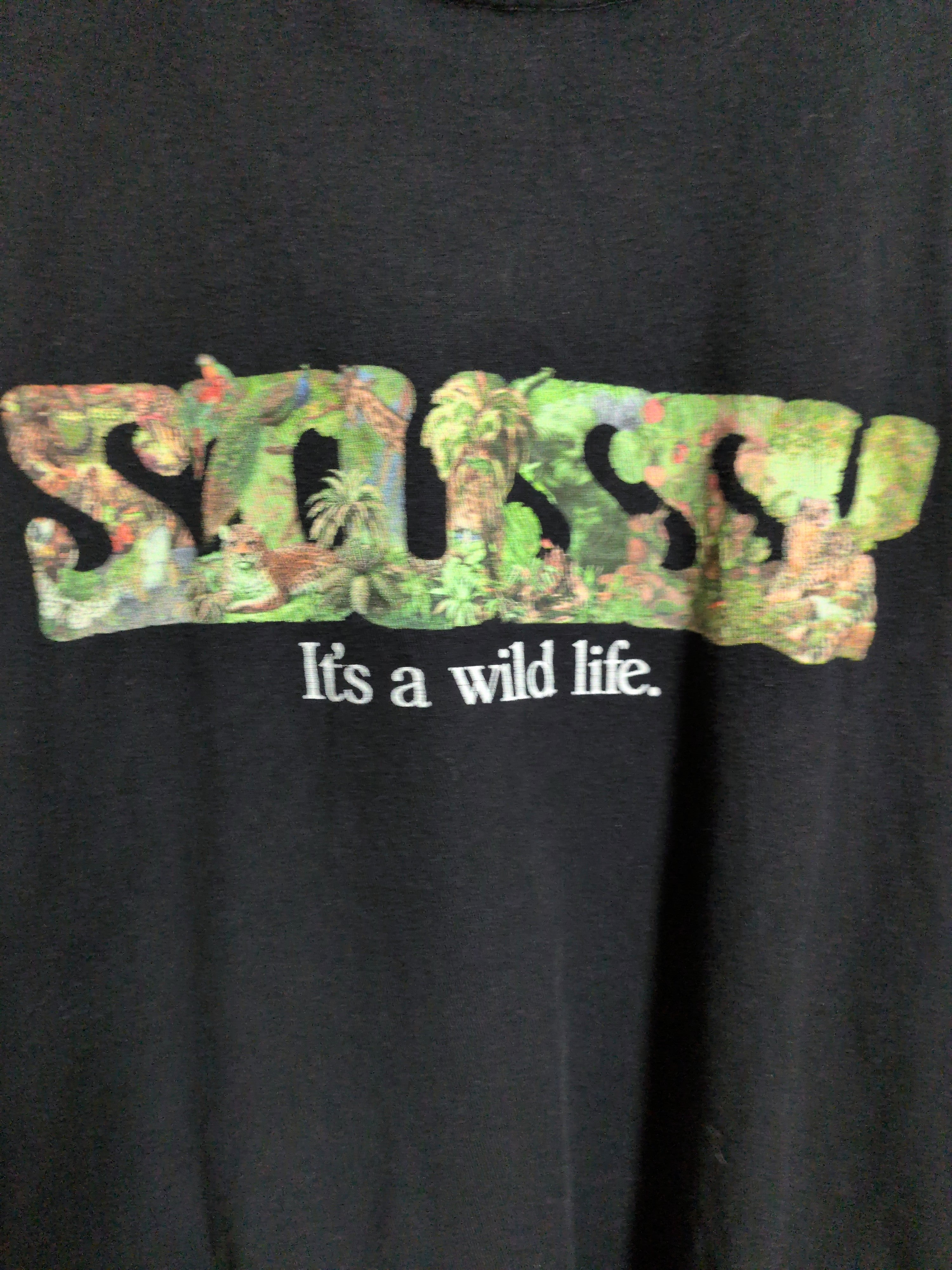 Stussy 'It's A Wild Life' Graphic Tee - (XL)