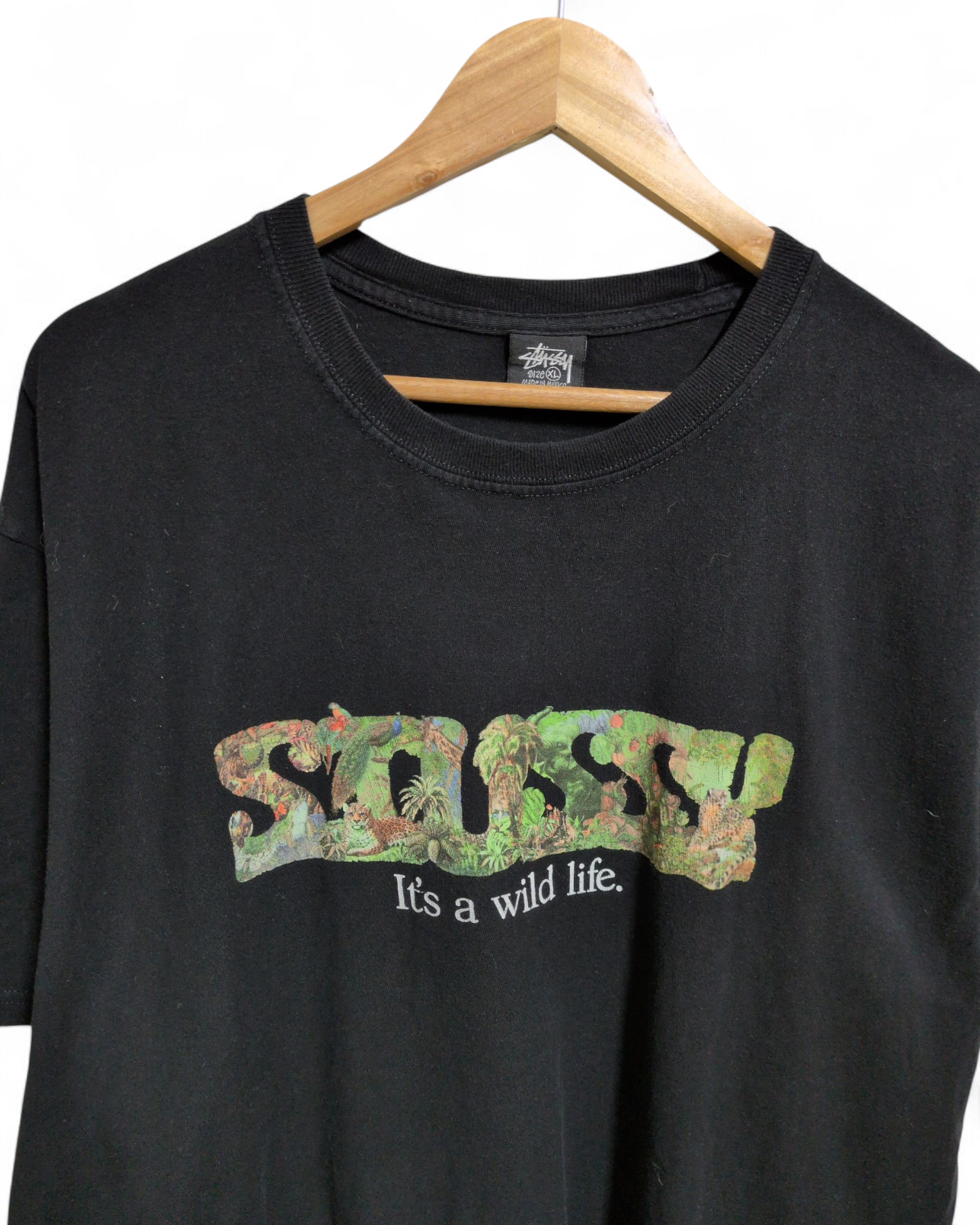 Stussy 'It's A Wild Life' Graphic Tee - (XL)
