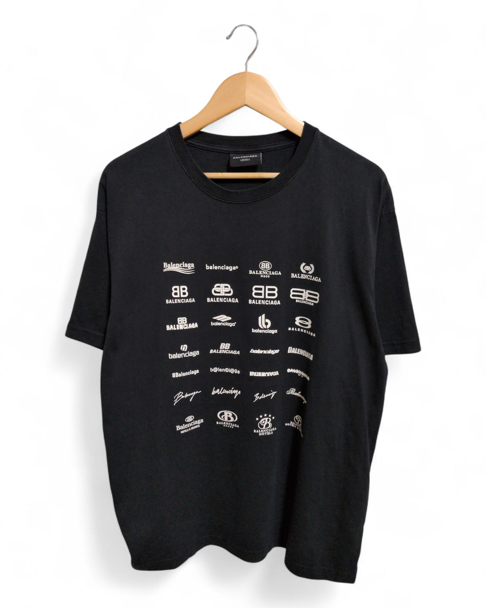 Balenciaga 'Archive Logos' SS22 Tee - (L)