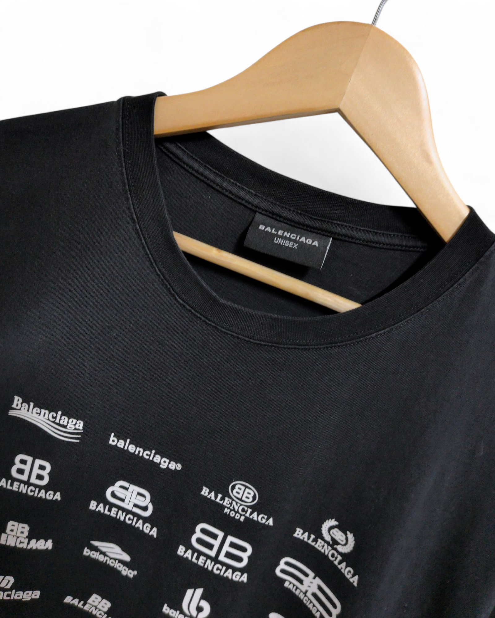 Balenciaga 'Archive Logos' SS22 Tee - (L)