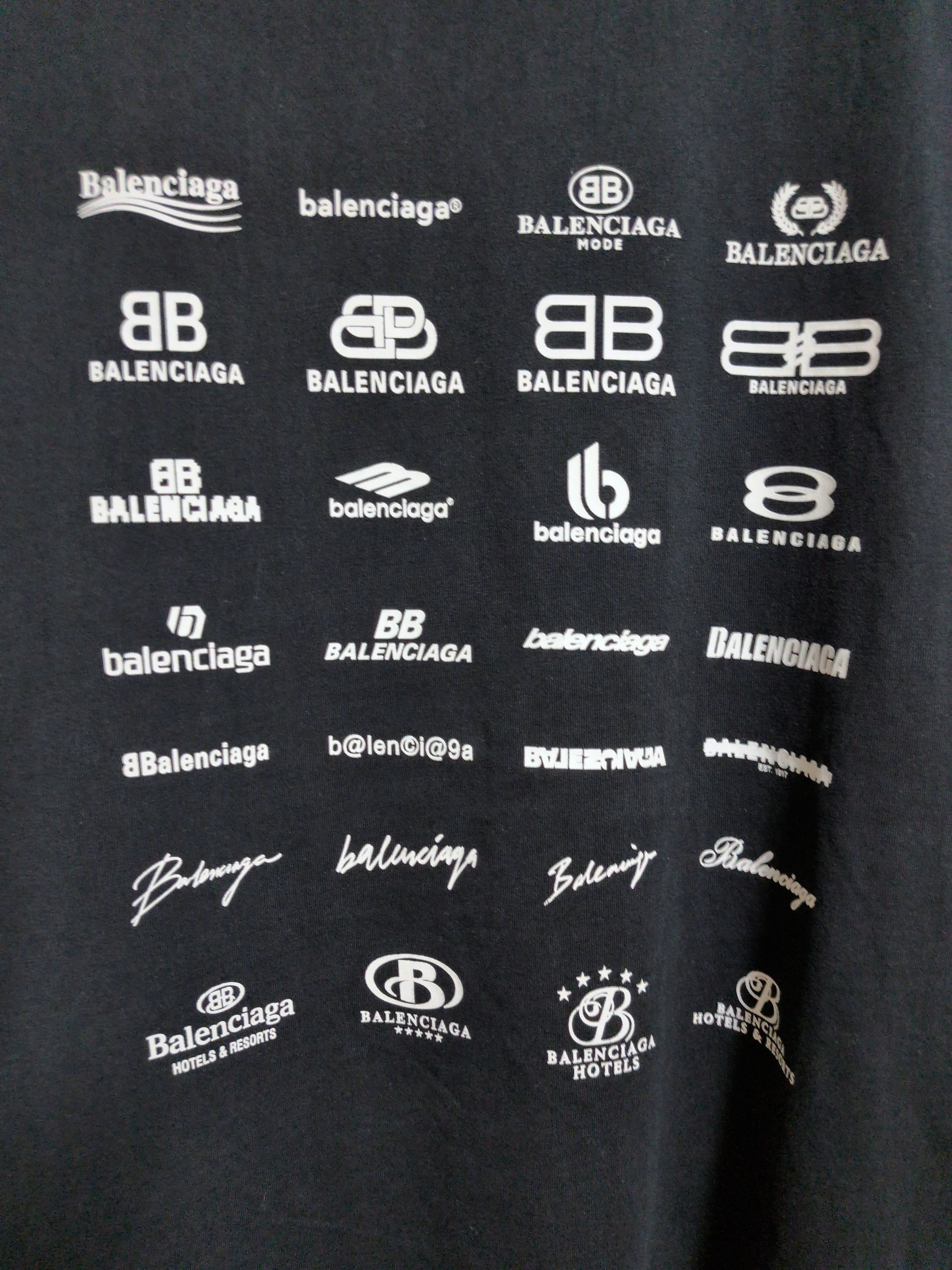 Balenciaga 'Archive Logos' SS22 Tee - (L)