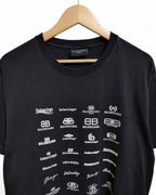 Balenciaga 'Archive Logos' SS22 Tee - (L)