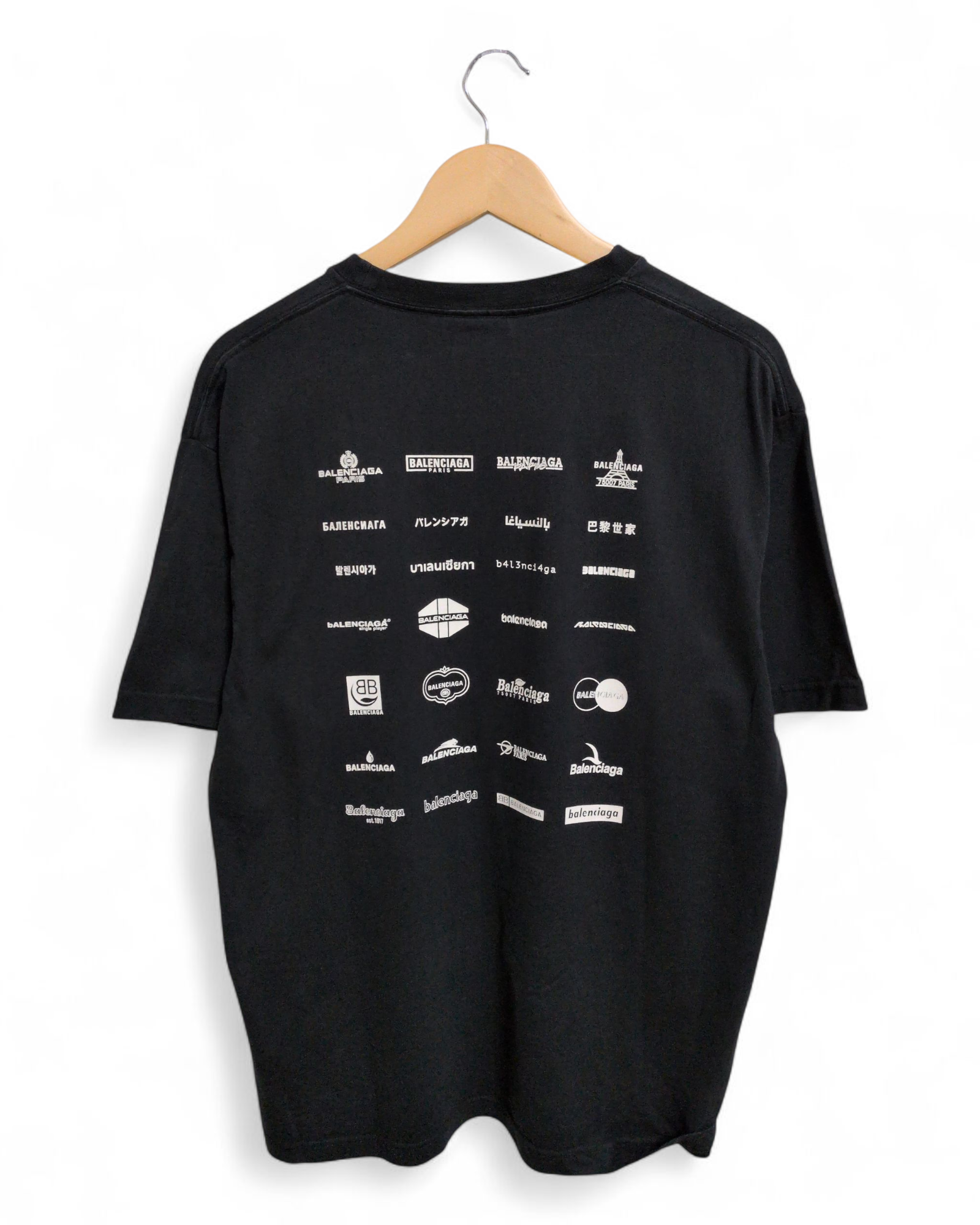 Balenciaga 'Archive Logos' SS22 Tee - (L)