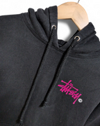 Stussy 00s Basic Logo Hooded Sweatshirt - (M)